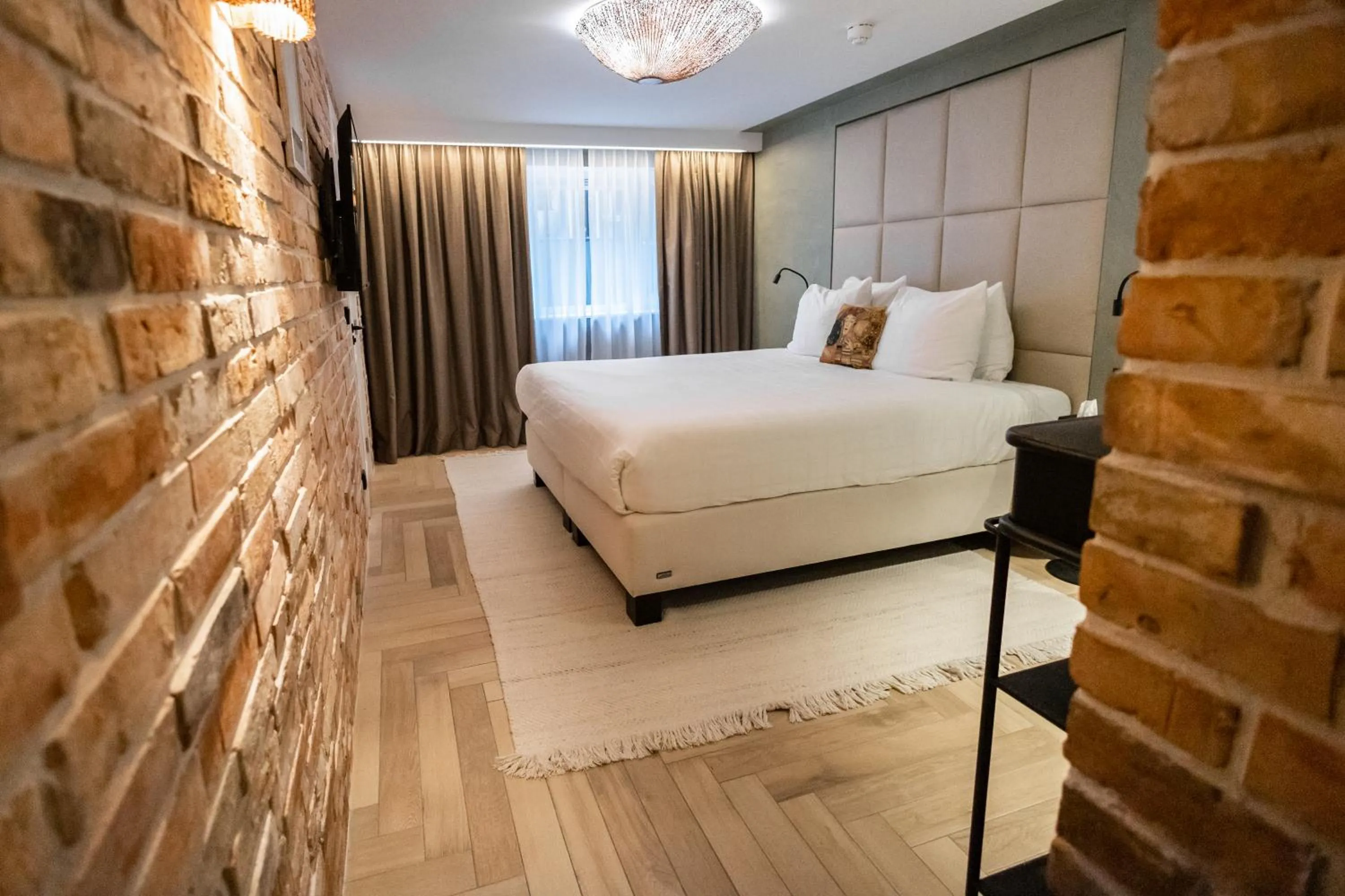 Bed in De Ware Jacob Boutique Hotel