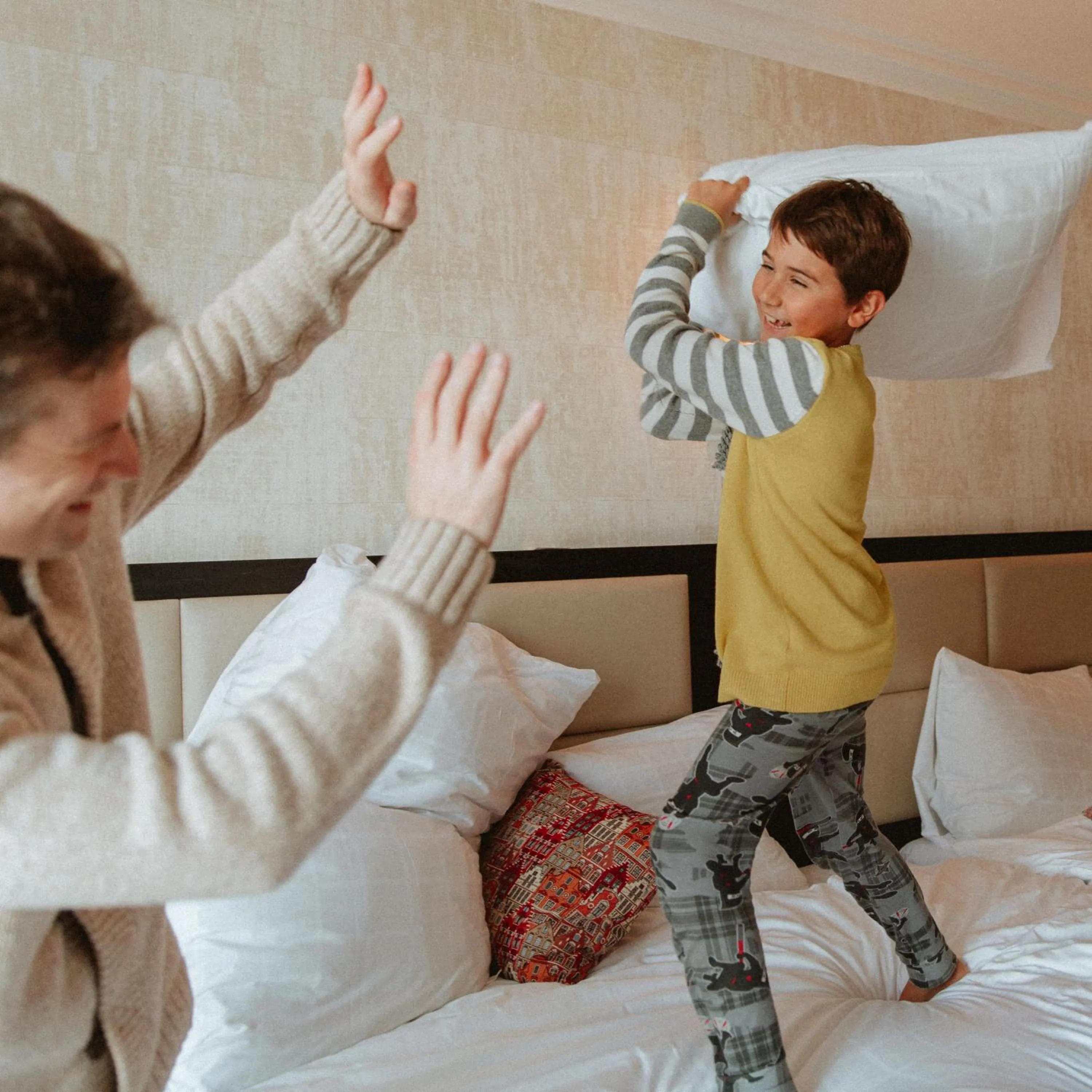 Bed in De Ware Jacob Boutique Hotel