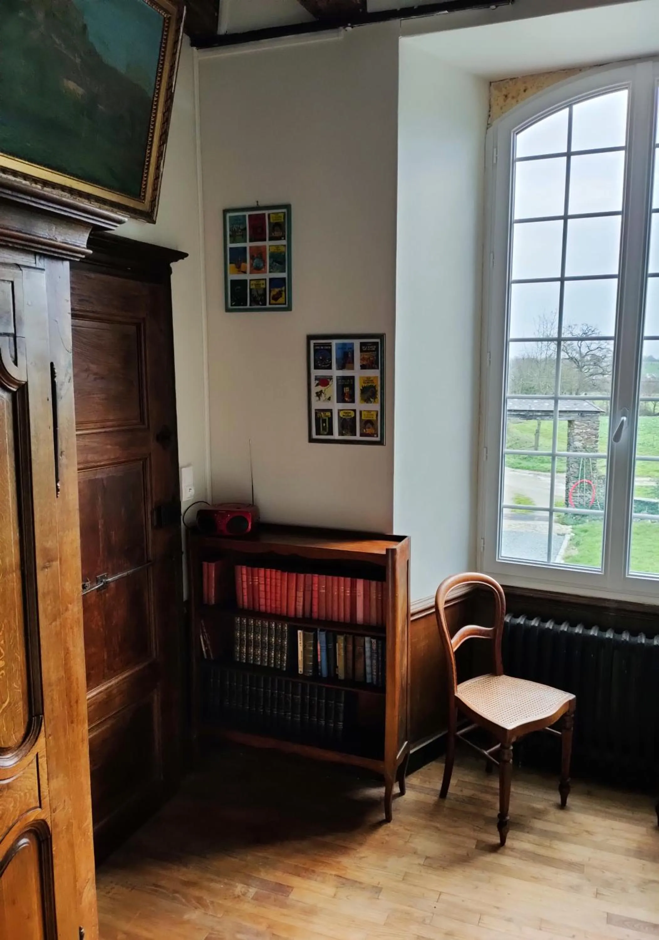 Library in Manoir de la Provosterie