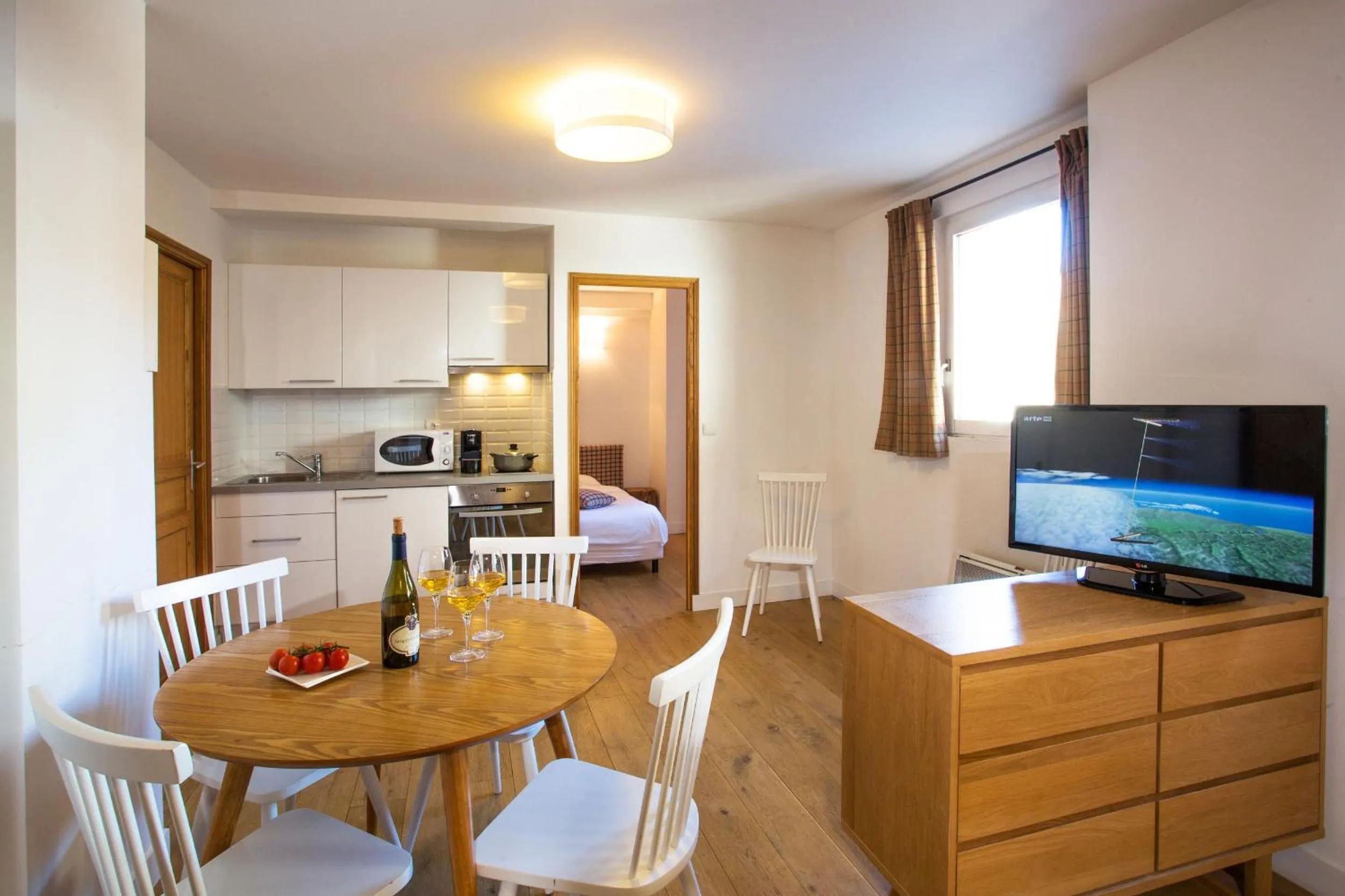 Living room, Bed in Chalet Hotel Régina