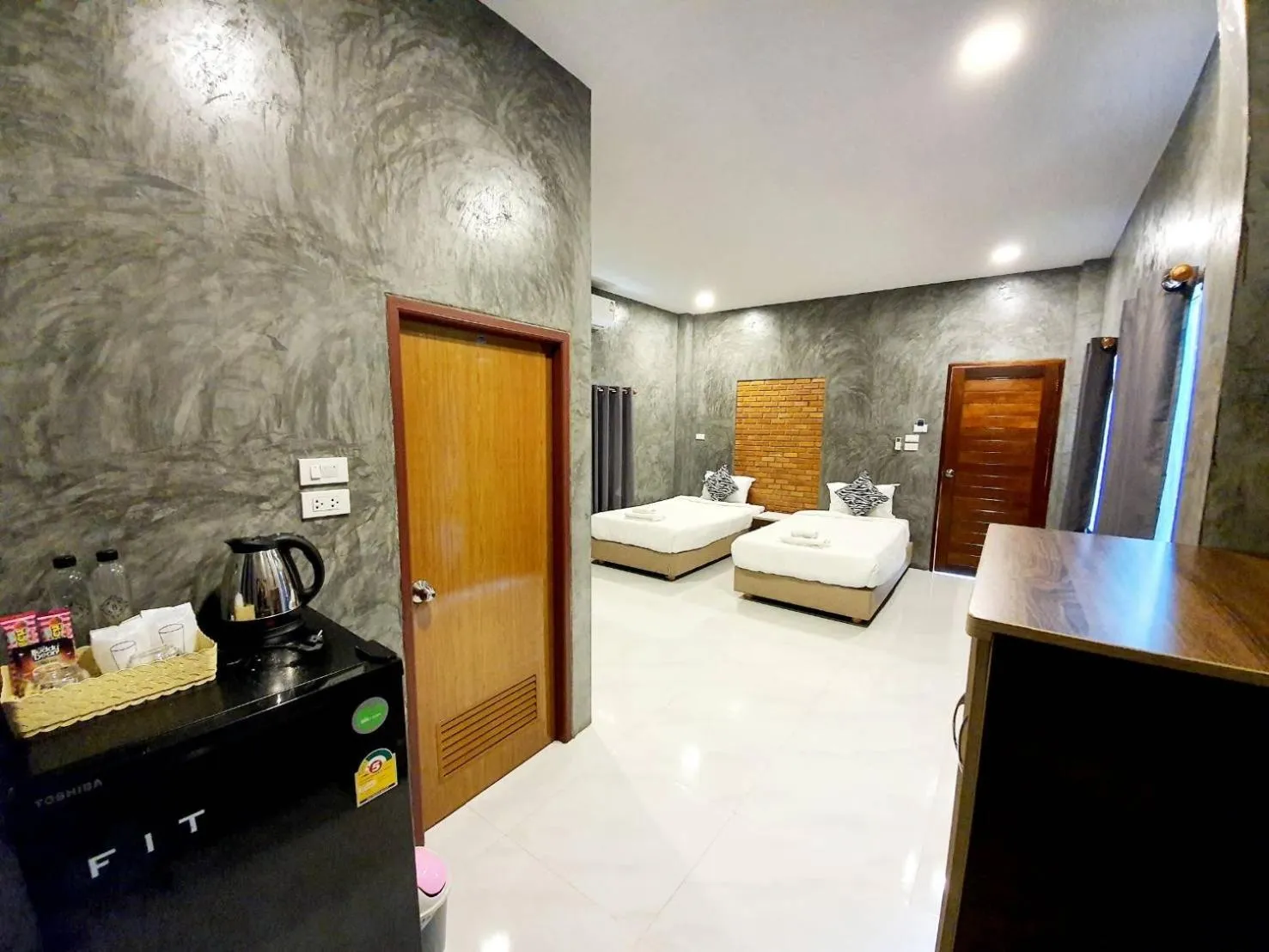 Bed in B-tel Chomthong resort Chiang mai