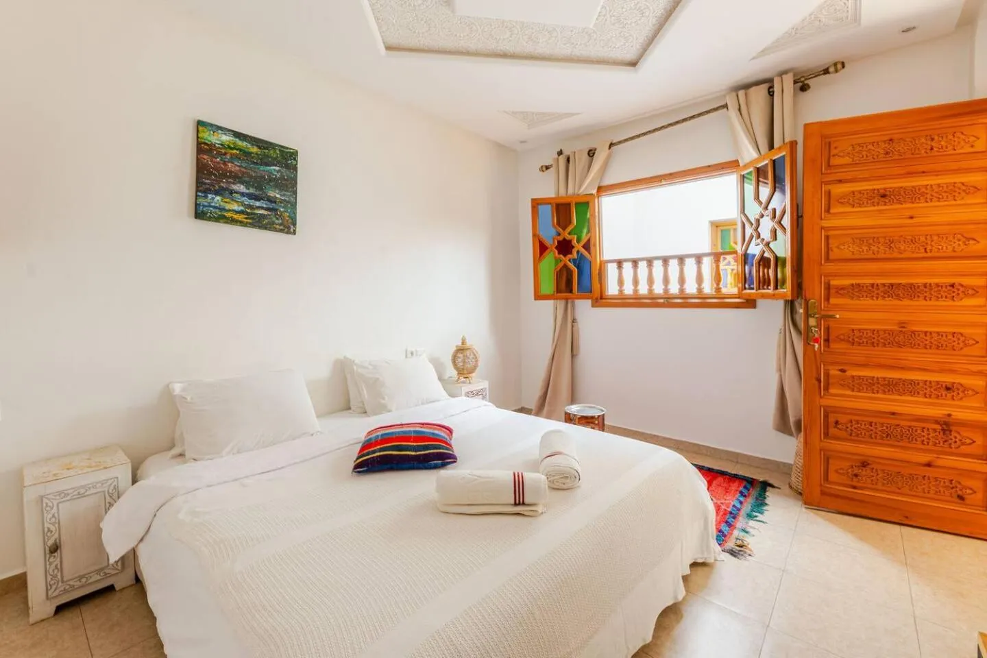 Bed in RIAD Miel & Une Nuit