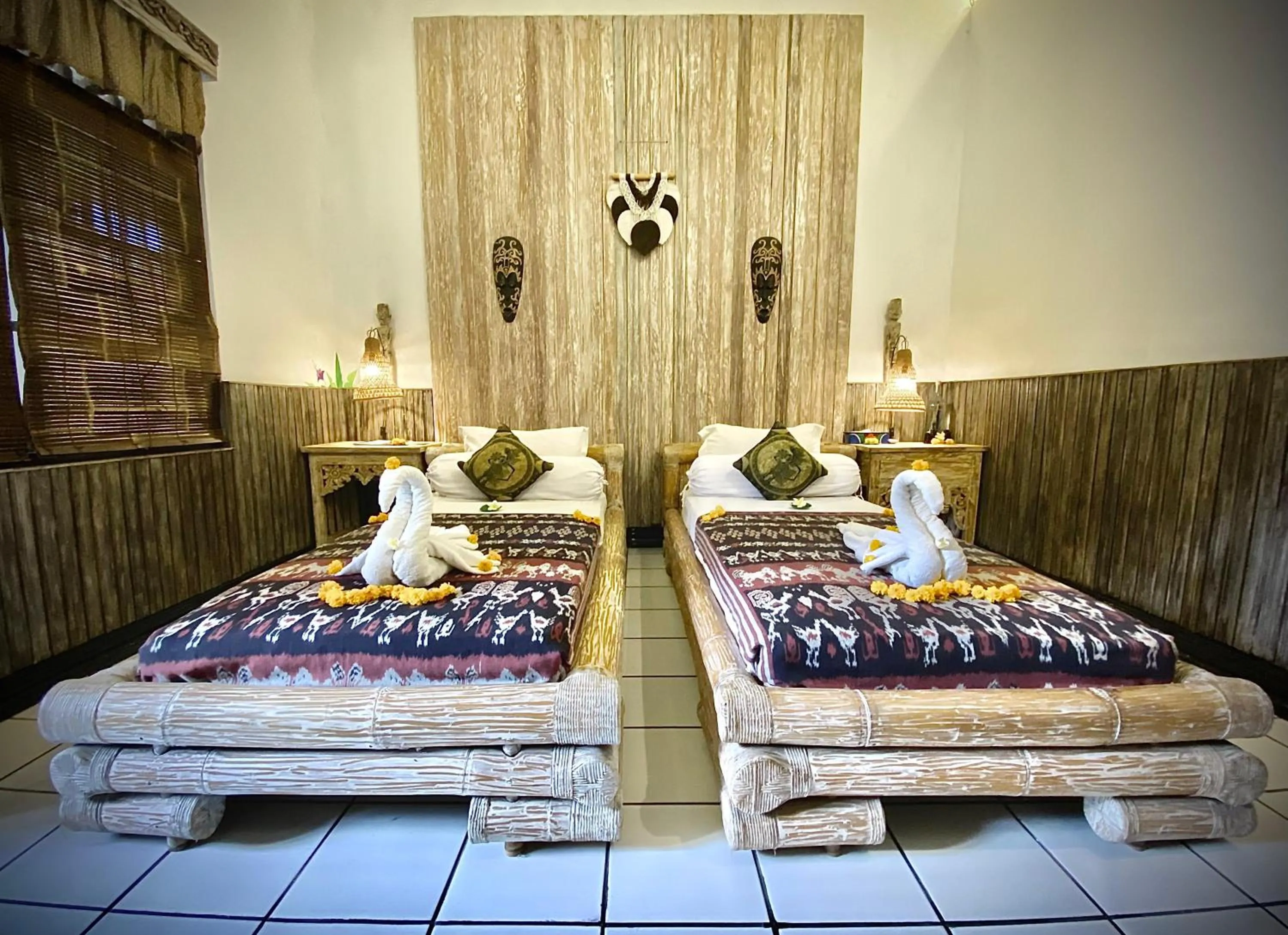 Bed in Binaria Museum Hotel