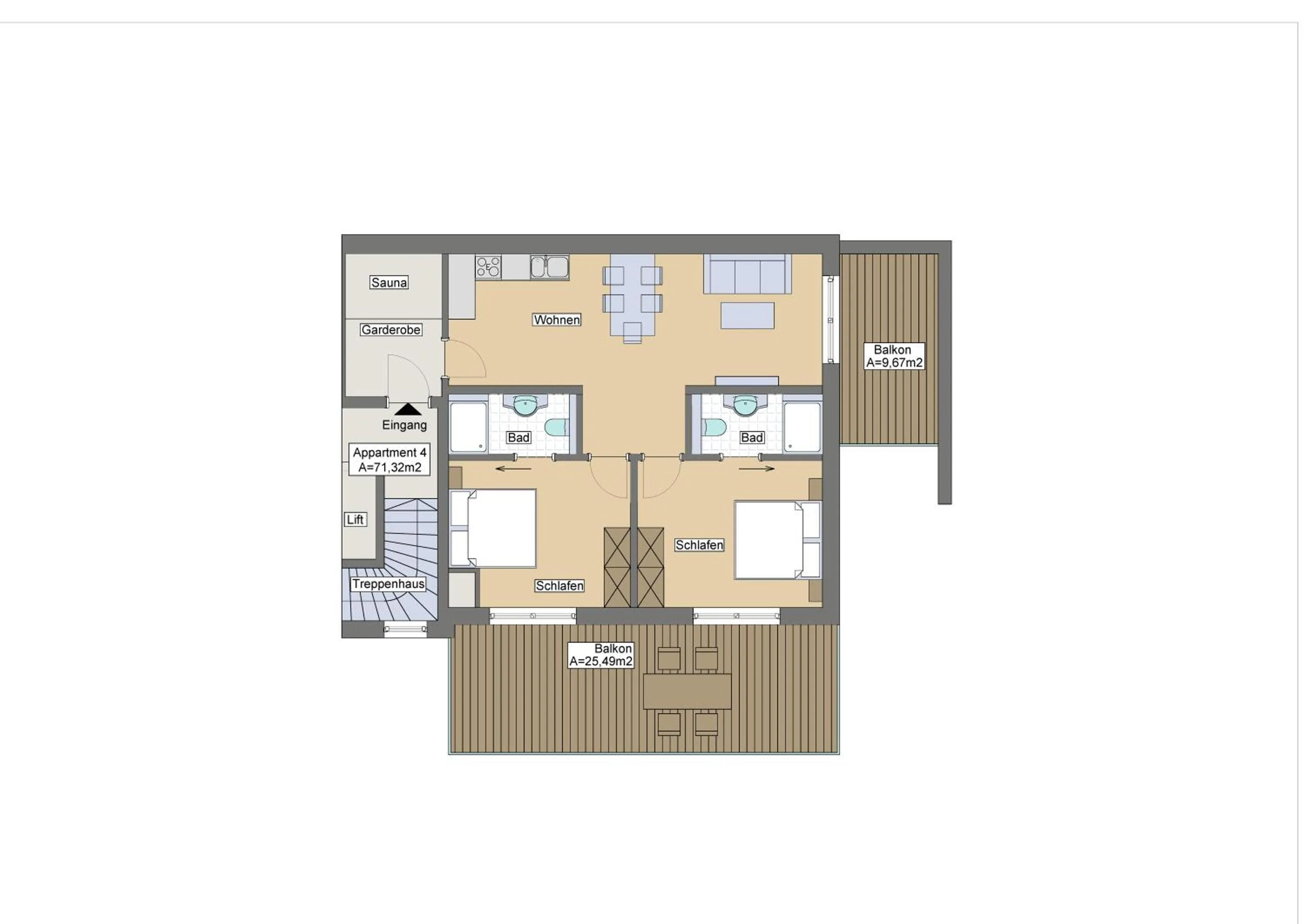 Floor plan in Wiesl Lodge Saalbach