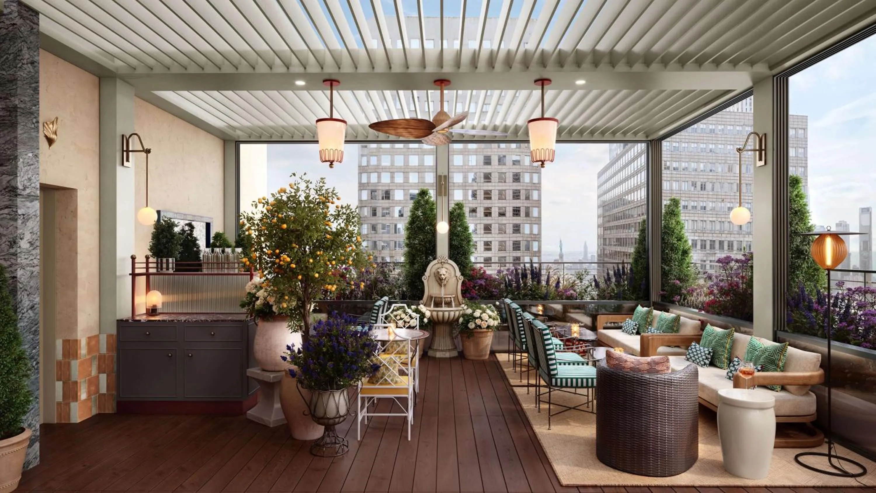 Lounge or bar in Conrad New York Downtown