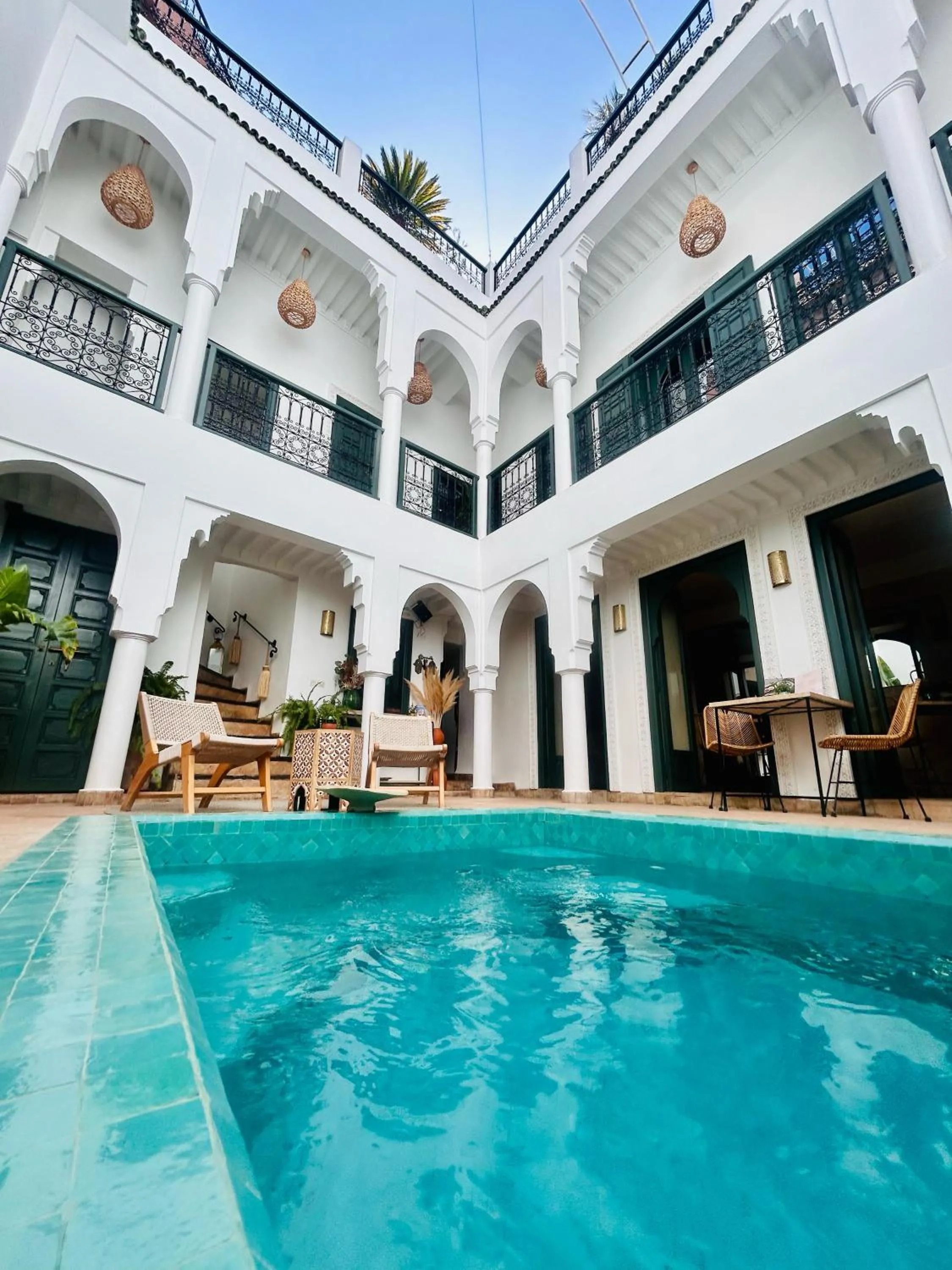 Pool view in Riad Baba Ali