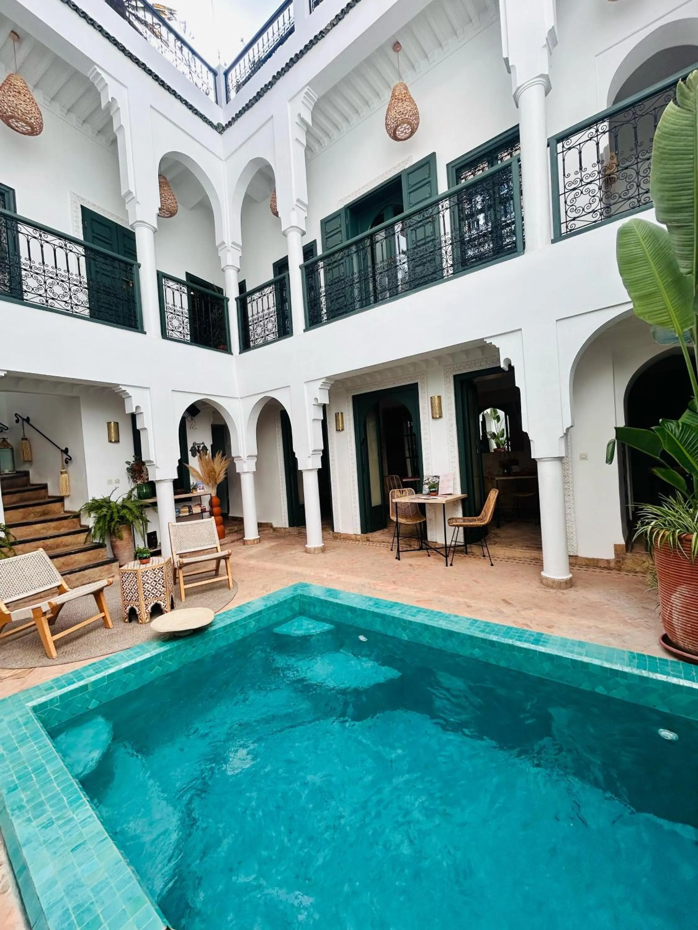 Pool view in Riad Baba Ali