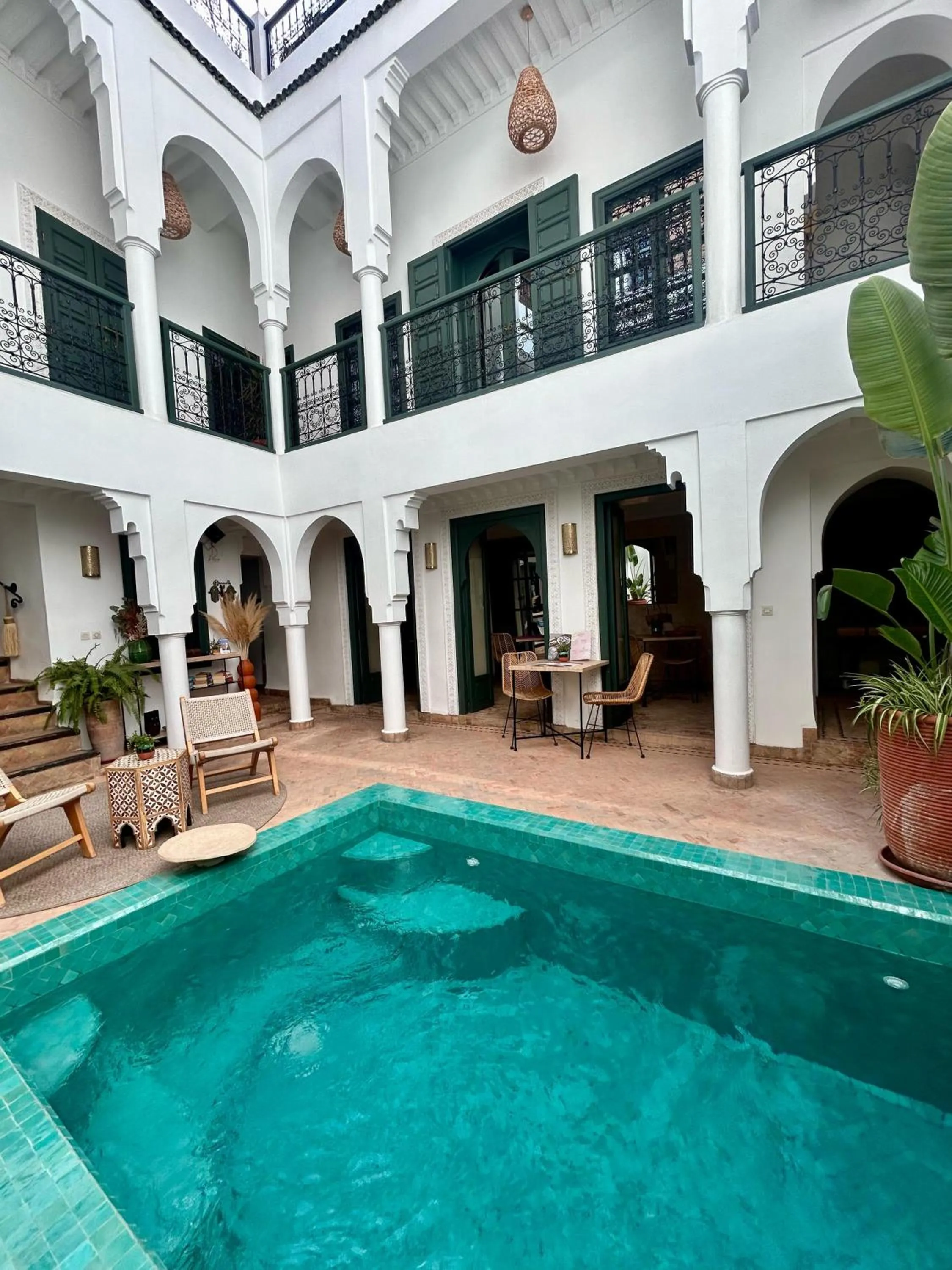 Pool view in Riad Baba Ali