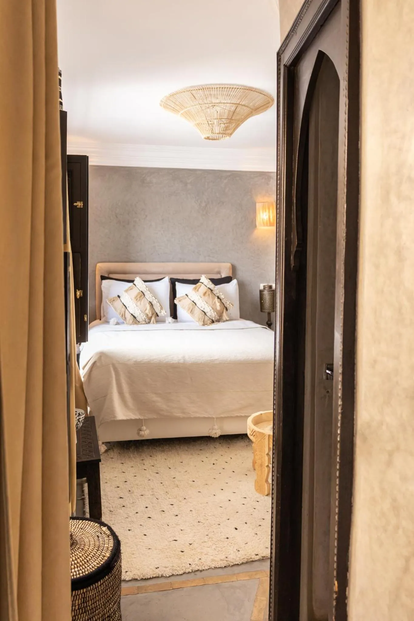 Bed in Riad Baba Ali