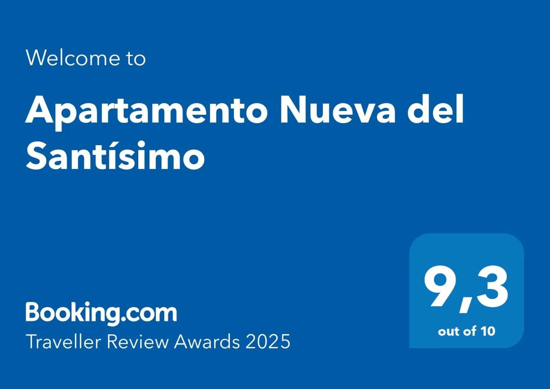 Certificate/Award in Apartamento Nueva del Santísimo