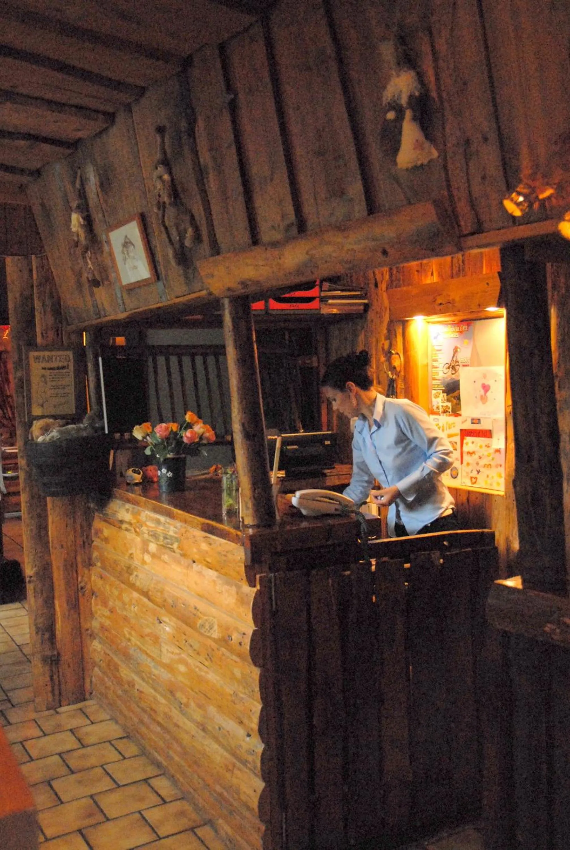 Kitchen or kitchenette in Hôtel Chalet Le Caribou
