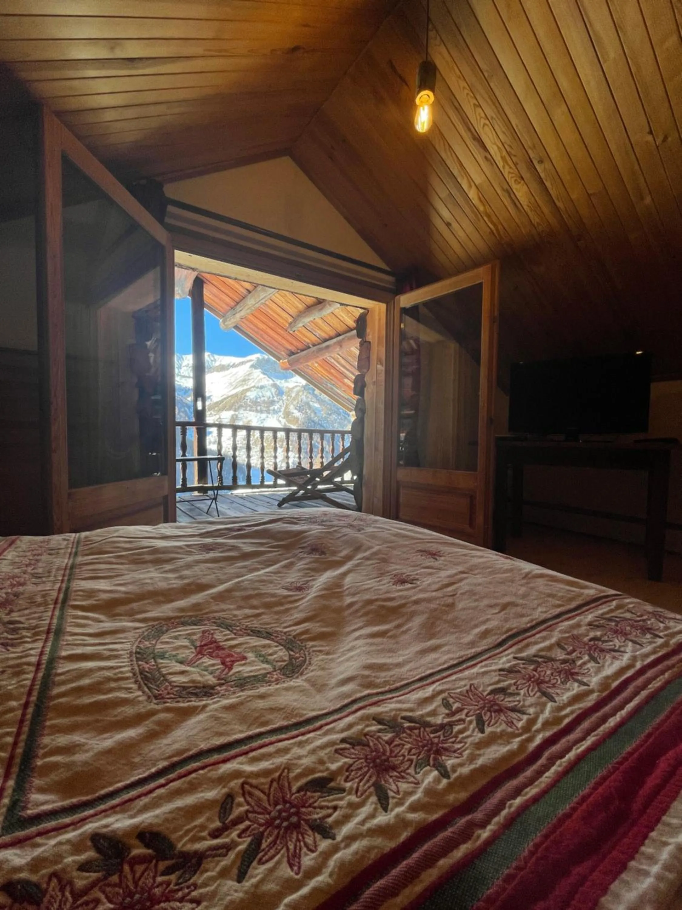 Bed in Les Chalets du Villard