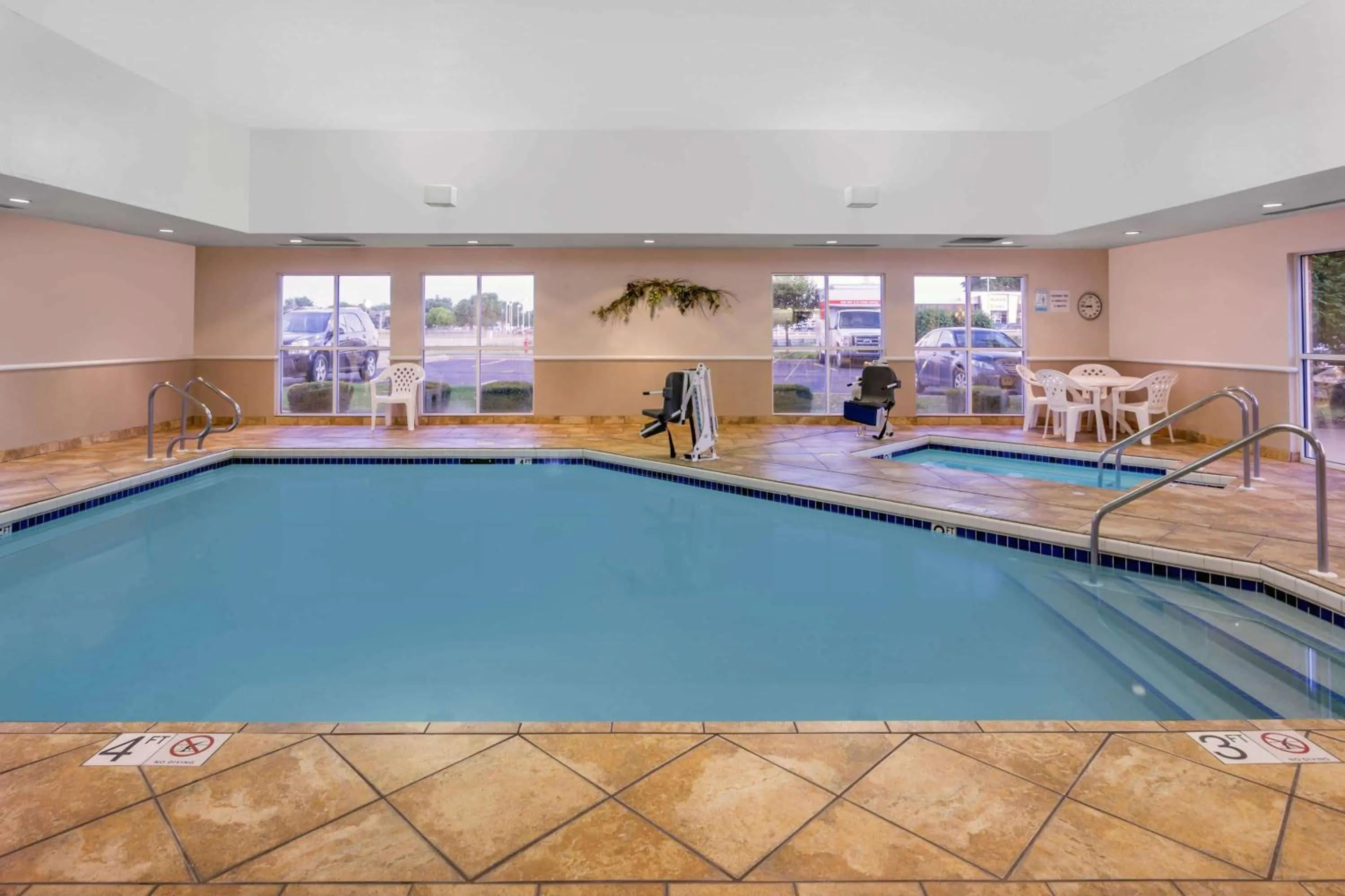 Pool view in Super 8 by Wyndham Madison South