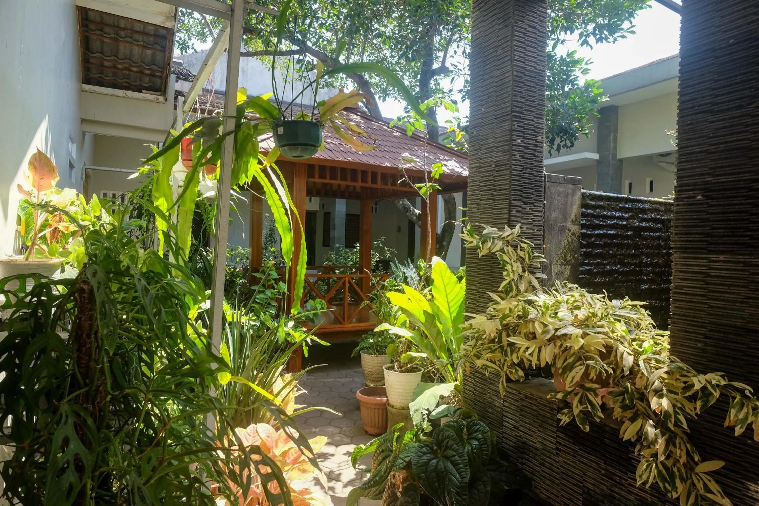 Garden view in RedDoorz Syariah near Pascasarjana UGM 3