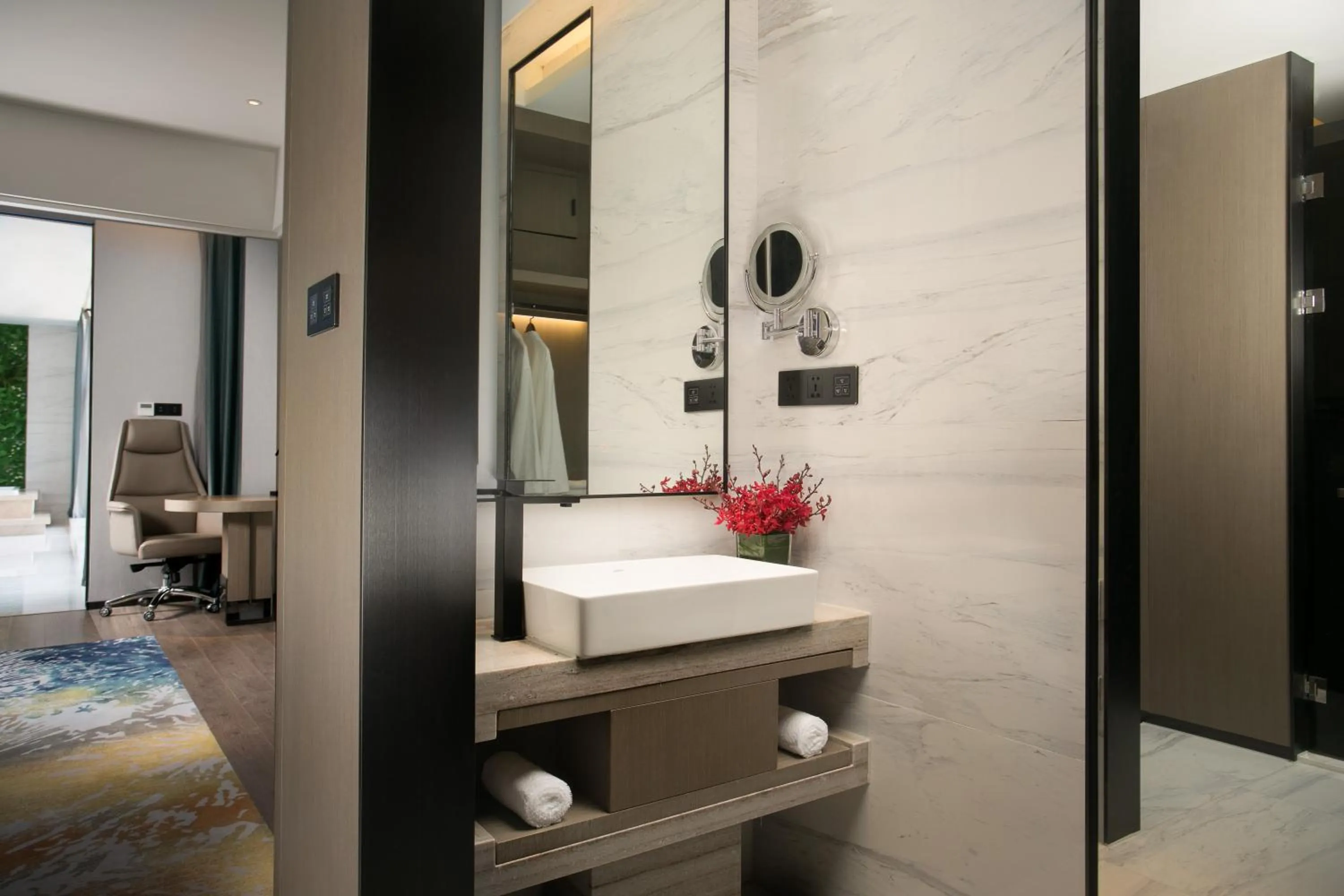 Bathroom in Ramada Encore by Wyndham Guangzhou South