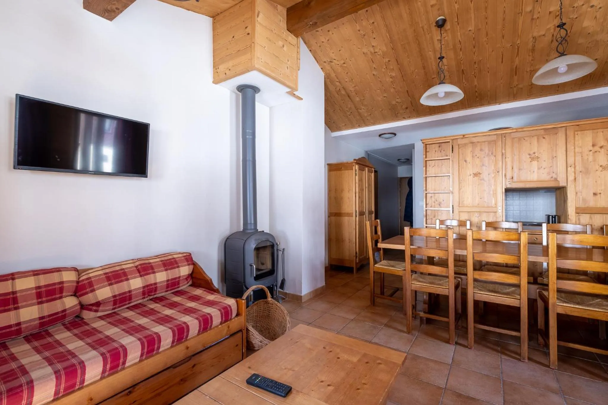 Living room in Résidence Les Balcons de Val Cenis Village