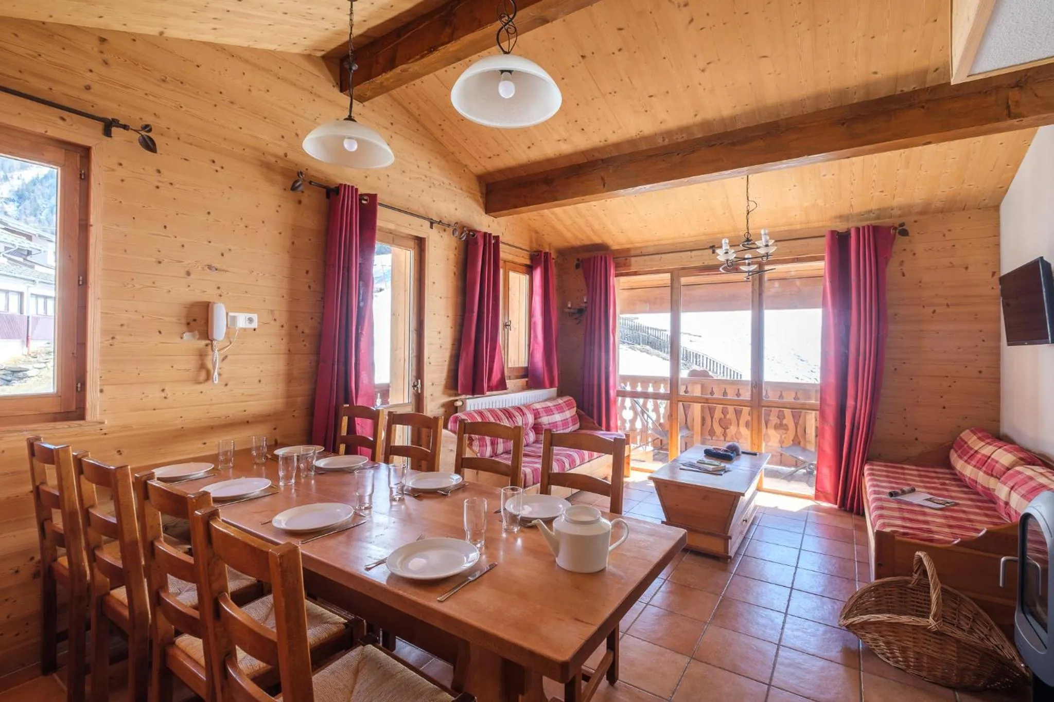 Living room in Résidence Les Balcons de Val Cenis Village