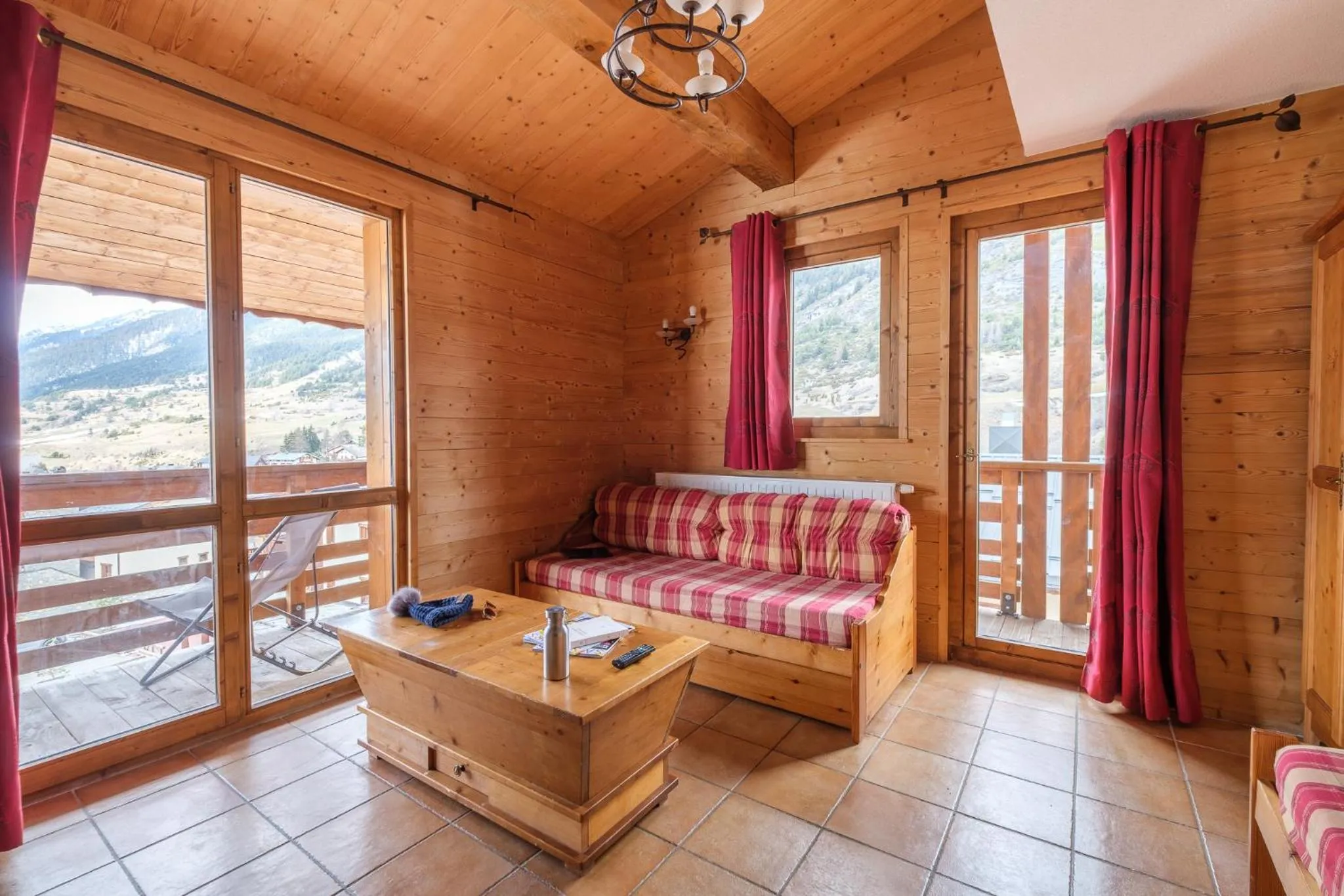 Living room in Résidence Les Balcons de Val Cenis Village