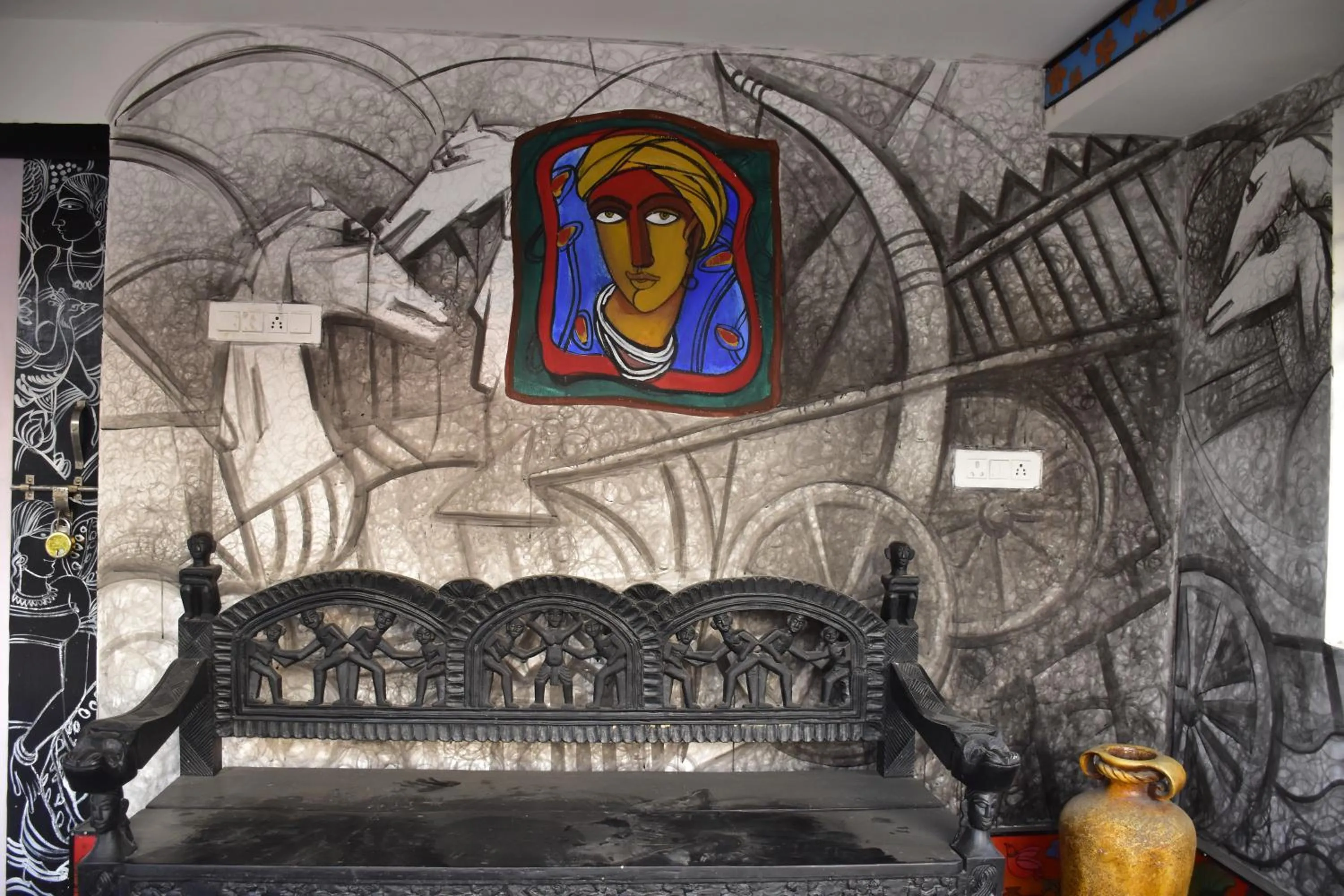 Seating area in Panchobon Art Resort