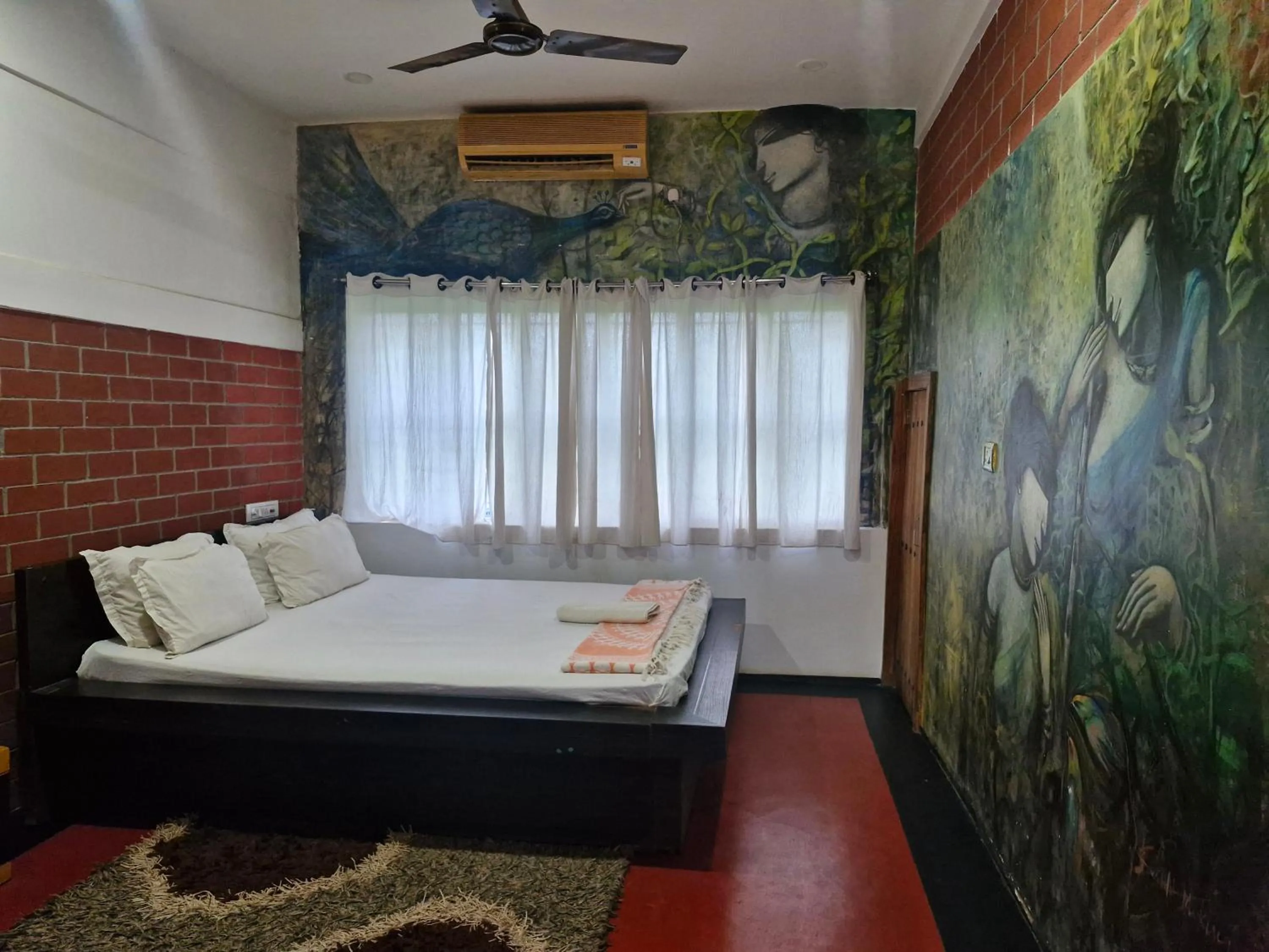 View (from property/room), Bed in Panchobon Art Resort