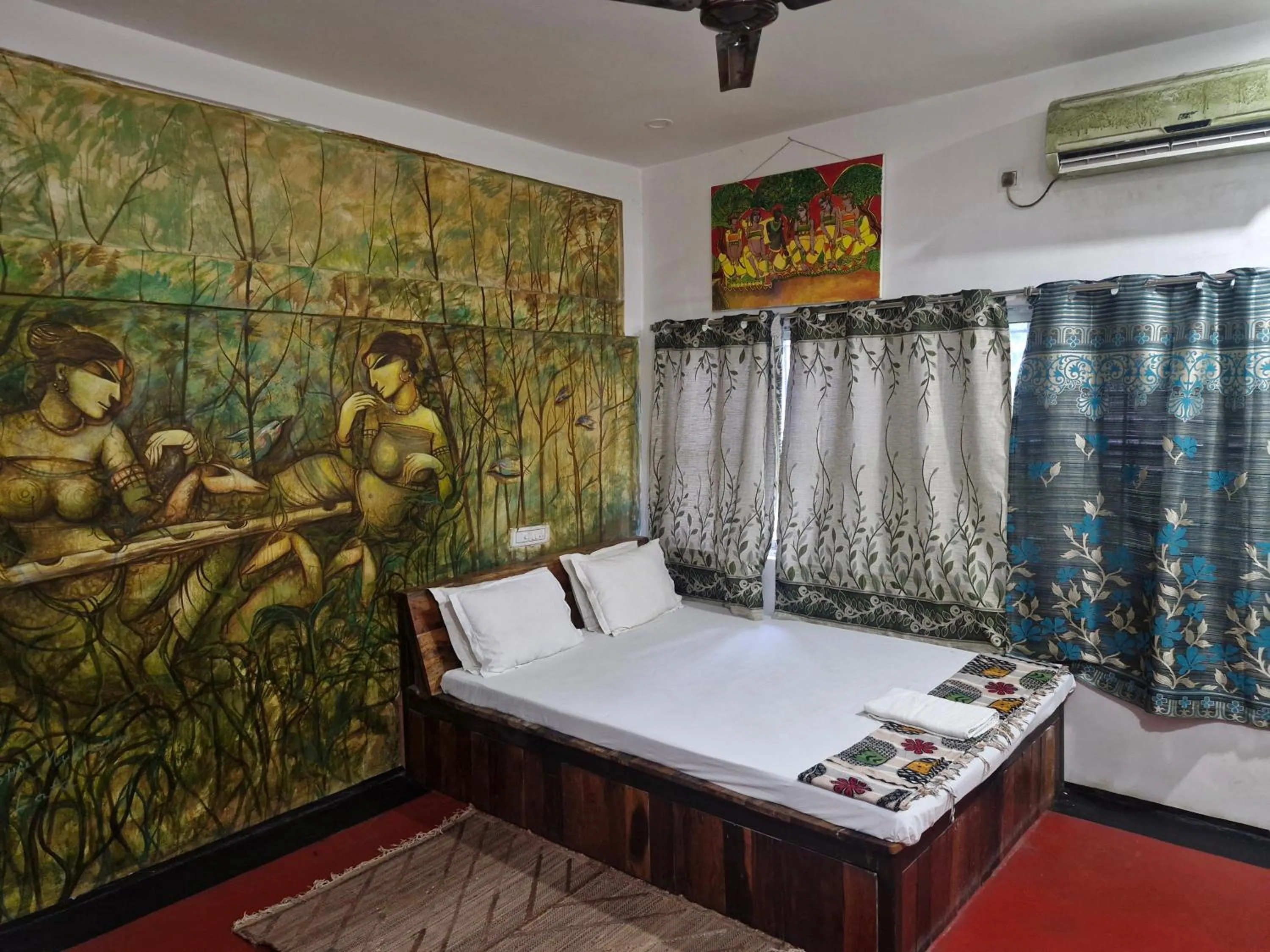 View (from property/room), Bed in Panchobon Art Resort