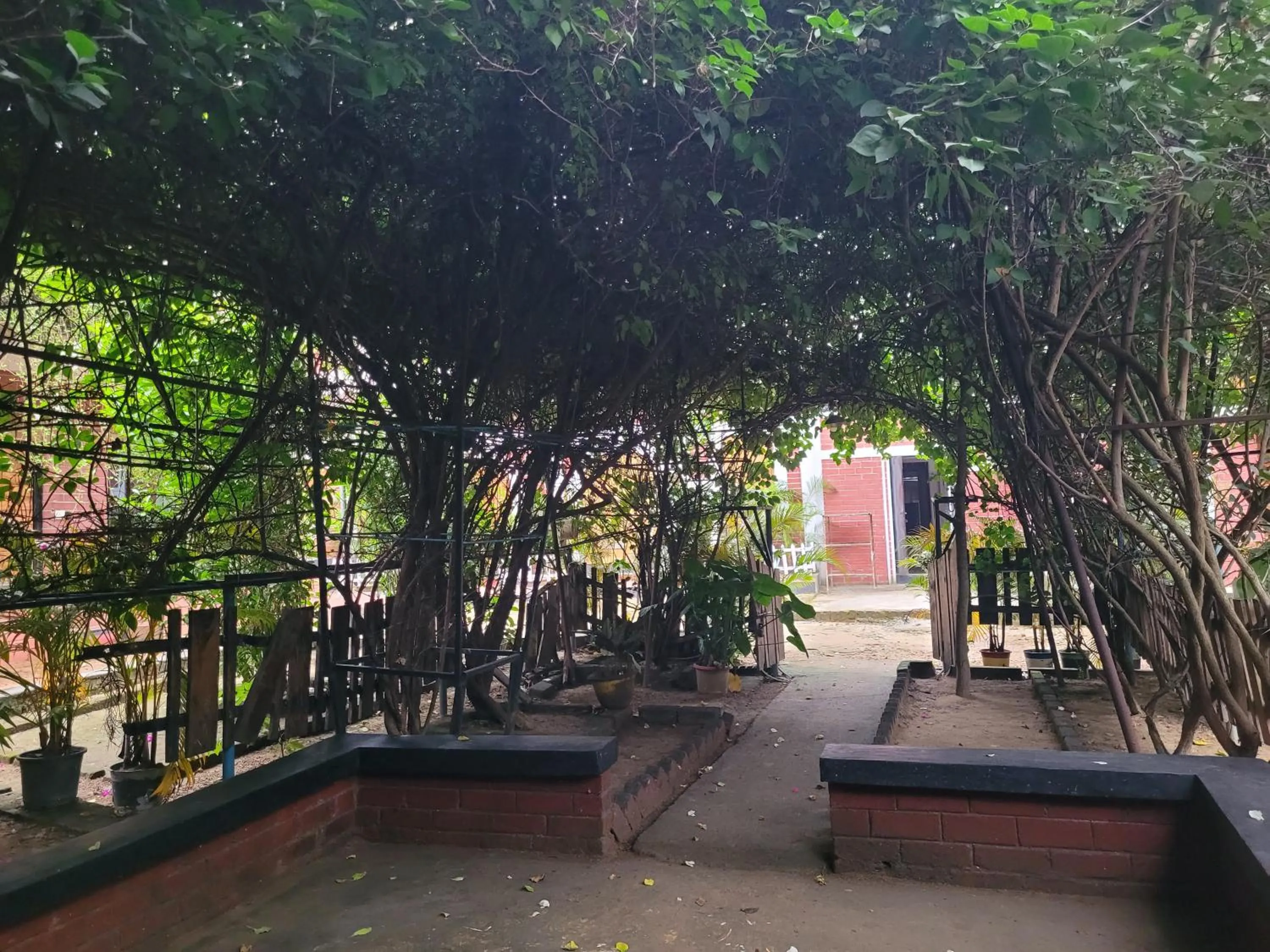 Inner courtyard view in Panchobon Art Resort