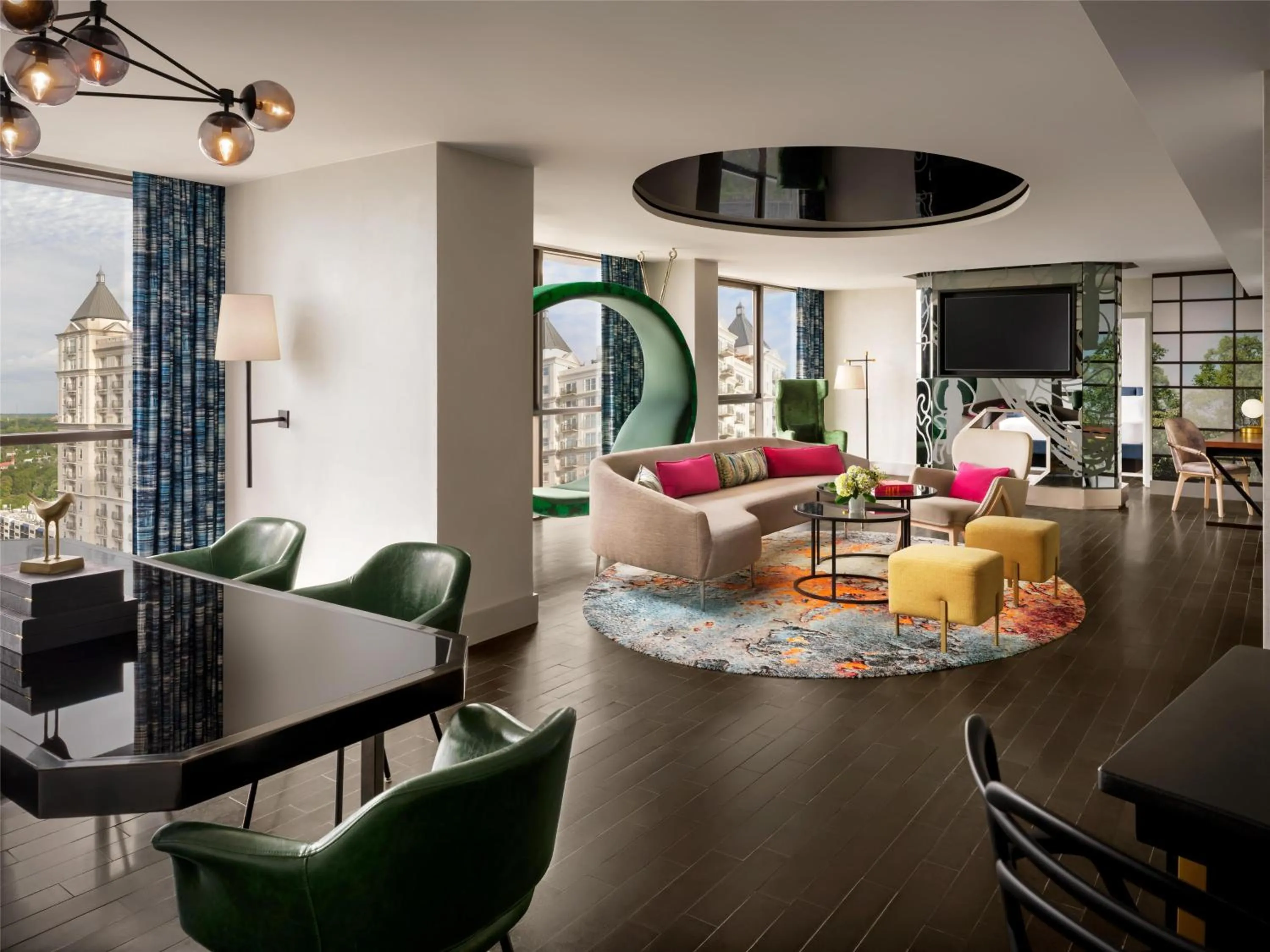 Living room in The Starling Atlanta Midtown, Curio Collection by Hilton