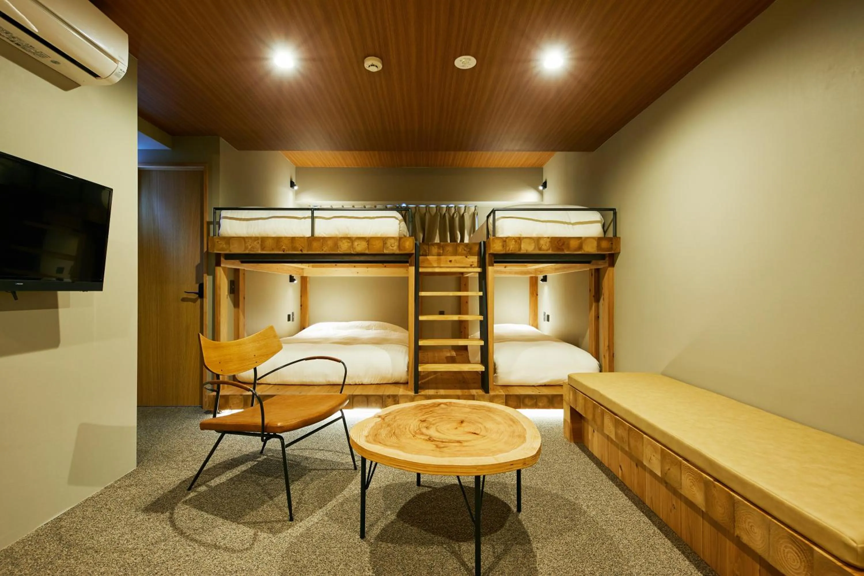 Seating area, Bed in mizuka Daimyo 7 - unmanned hotel -
