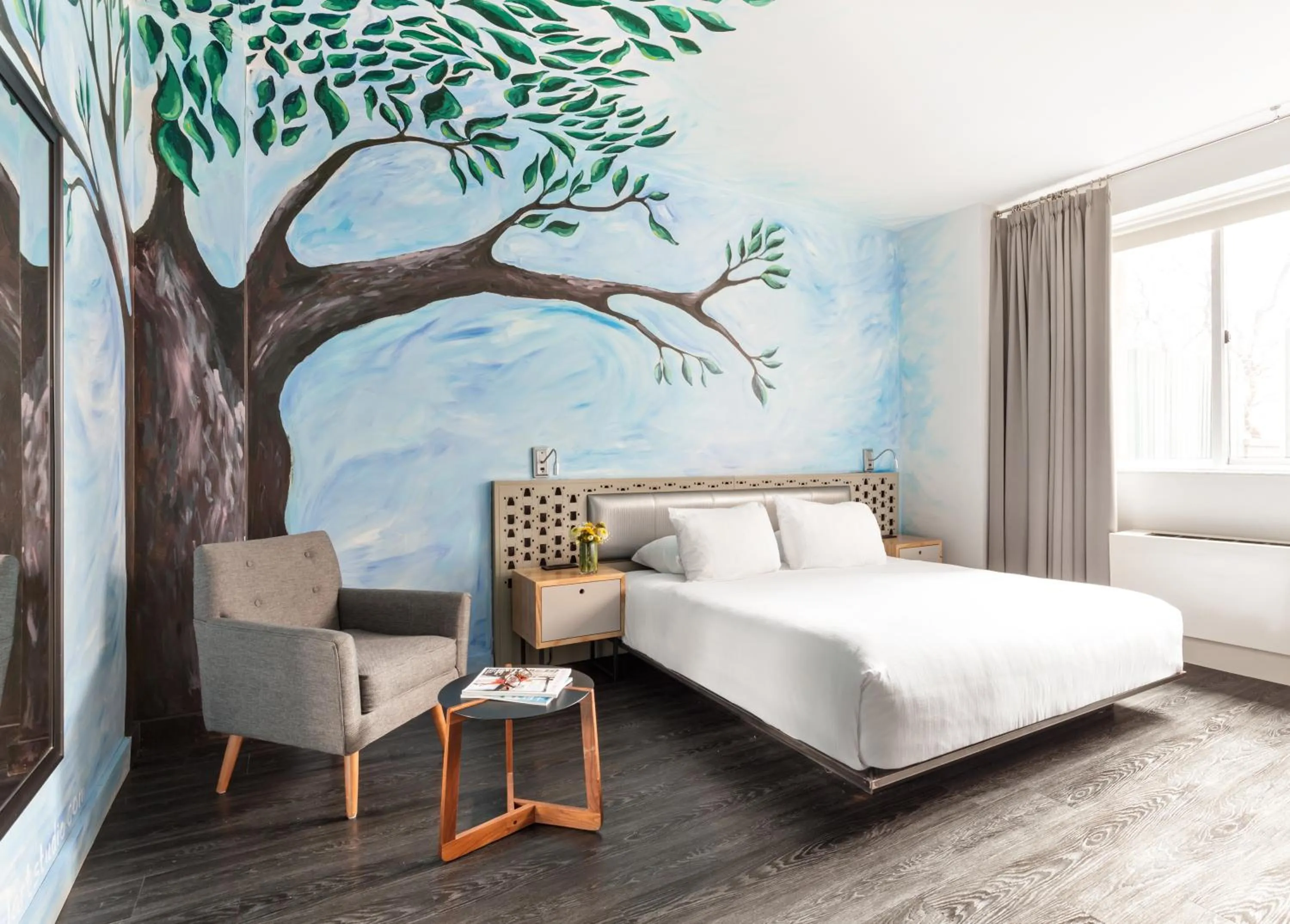 Photo of the whole room, Bed in NU Hotel