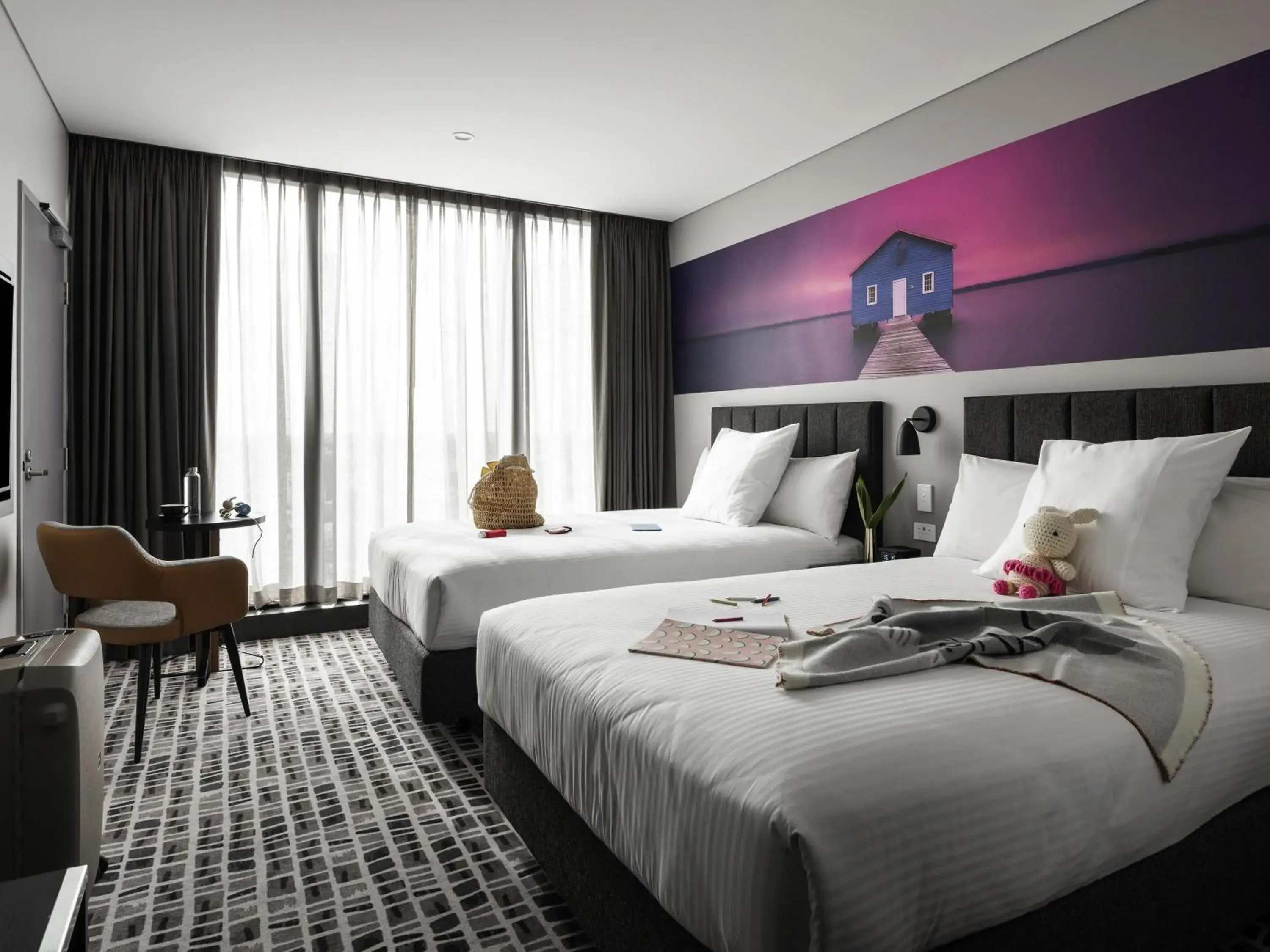 Deluxe Double Room with Two Double Beds in Novotel Perth Murray Street Deluxe Double Room with Two Double Beds in Novotel Perth Murray Street