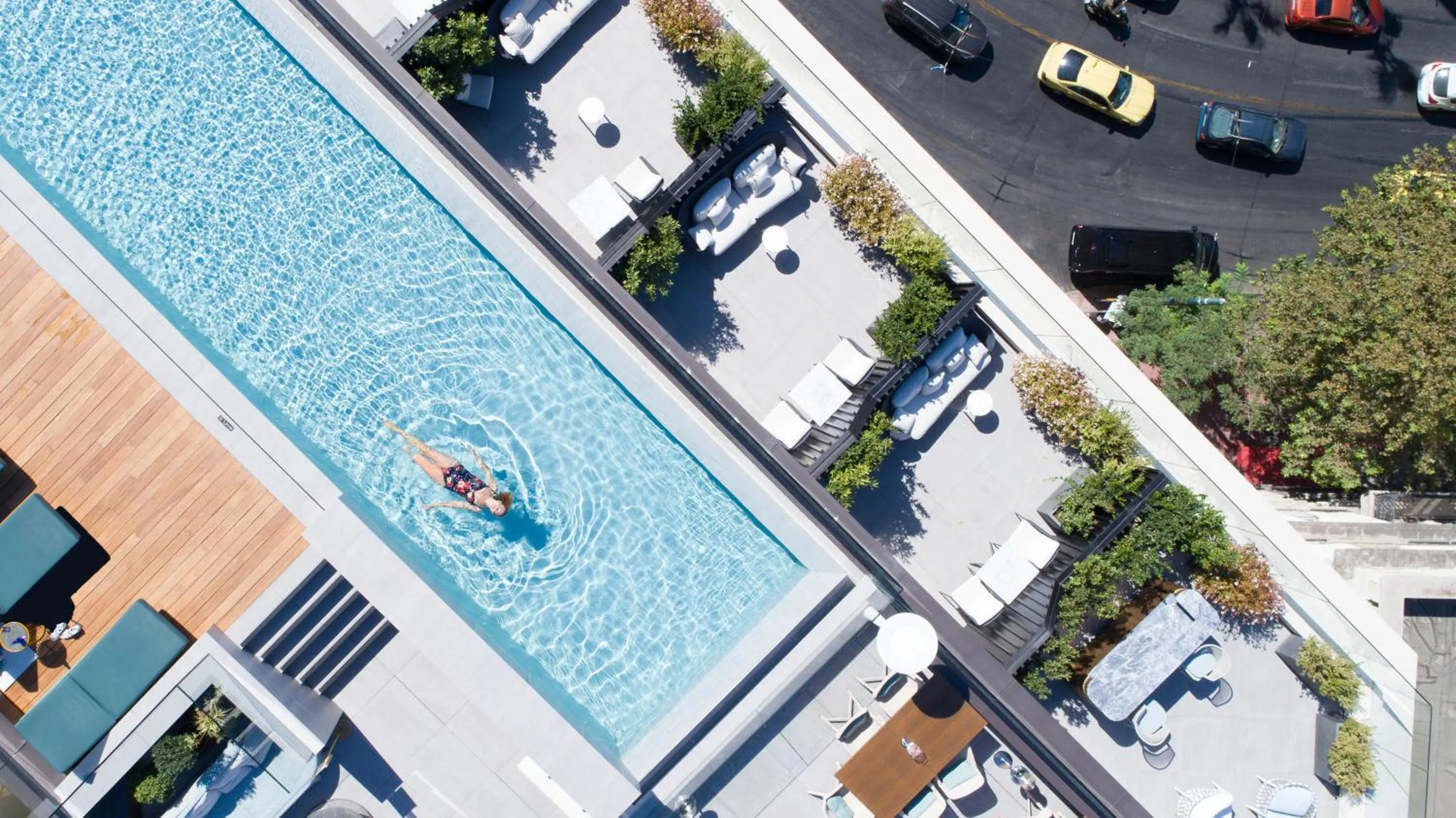 Pool view in Athens Capital Center Hotel - MGallery Collection