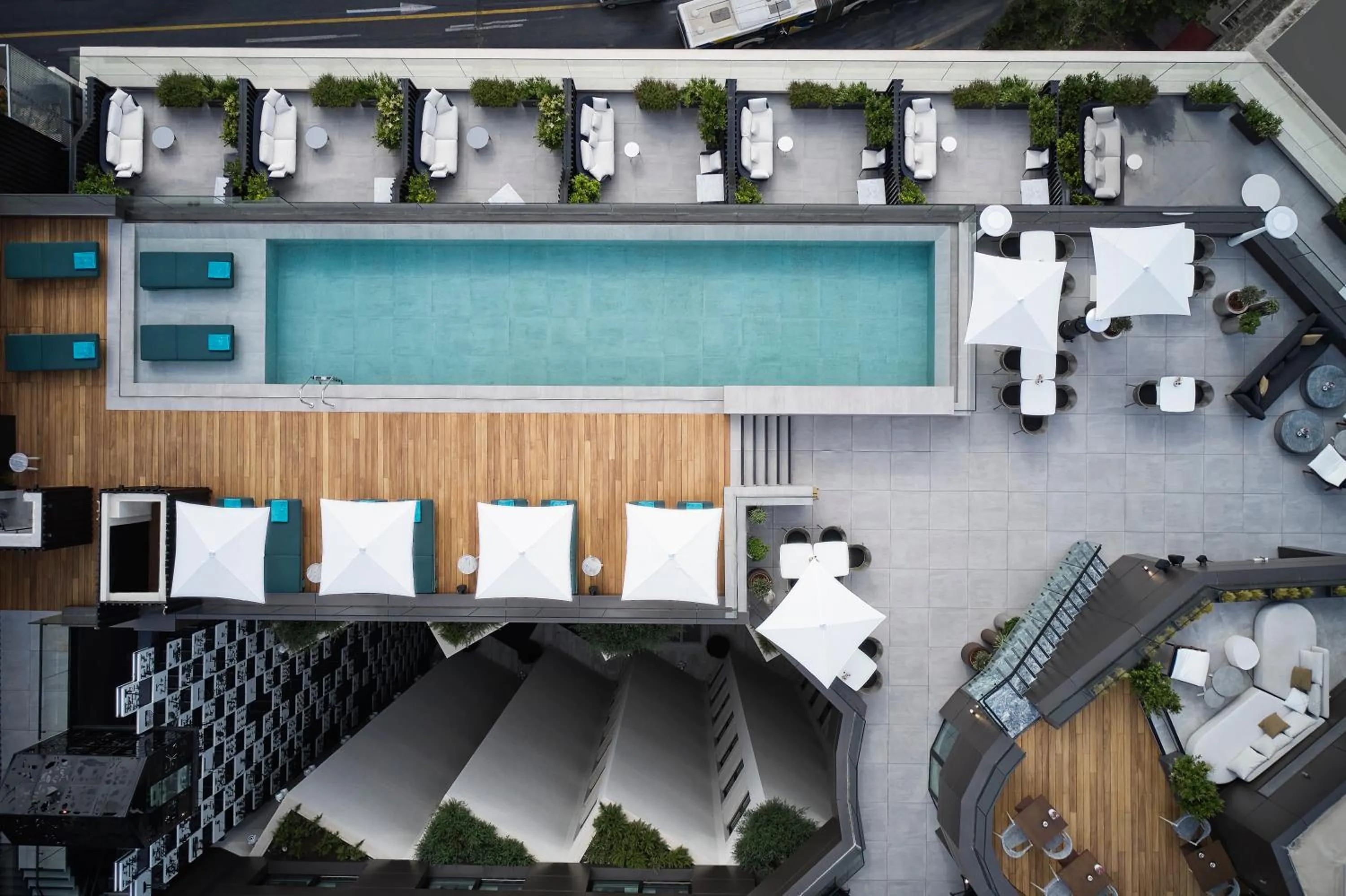 Pool view in Athens Capital Center Hotel - MGallery Collection