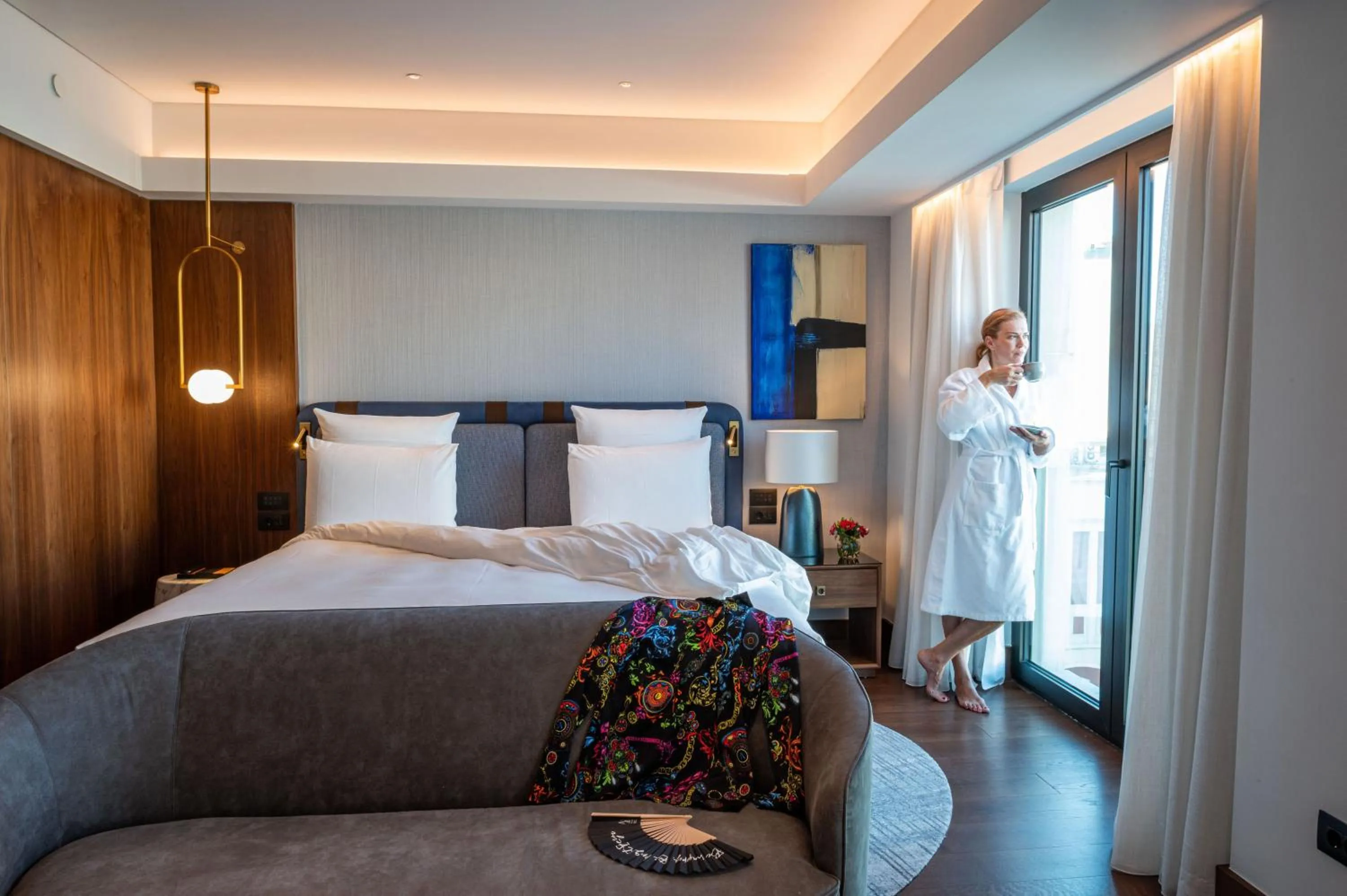 Coffee/tea facilities, Bed in Athens Capital Center Hotel - MGallery Collection