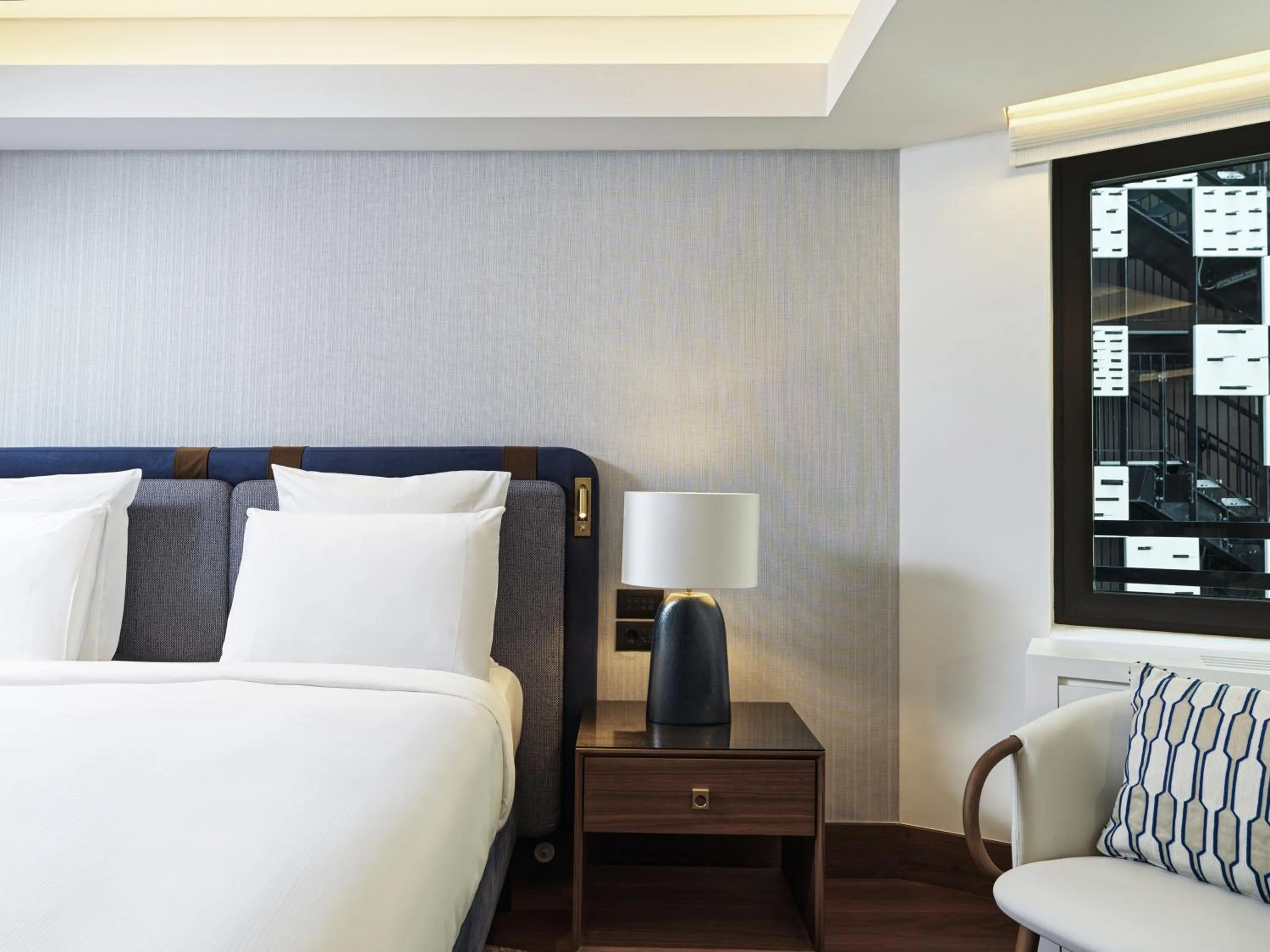 View (from property/room), Bed in Athens Capital Center Hotel - MGallery Collection