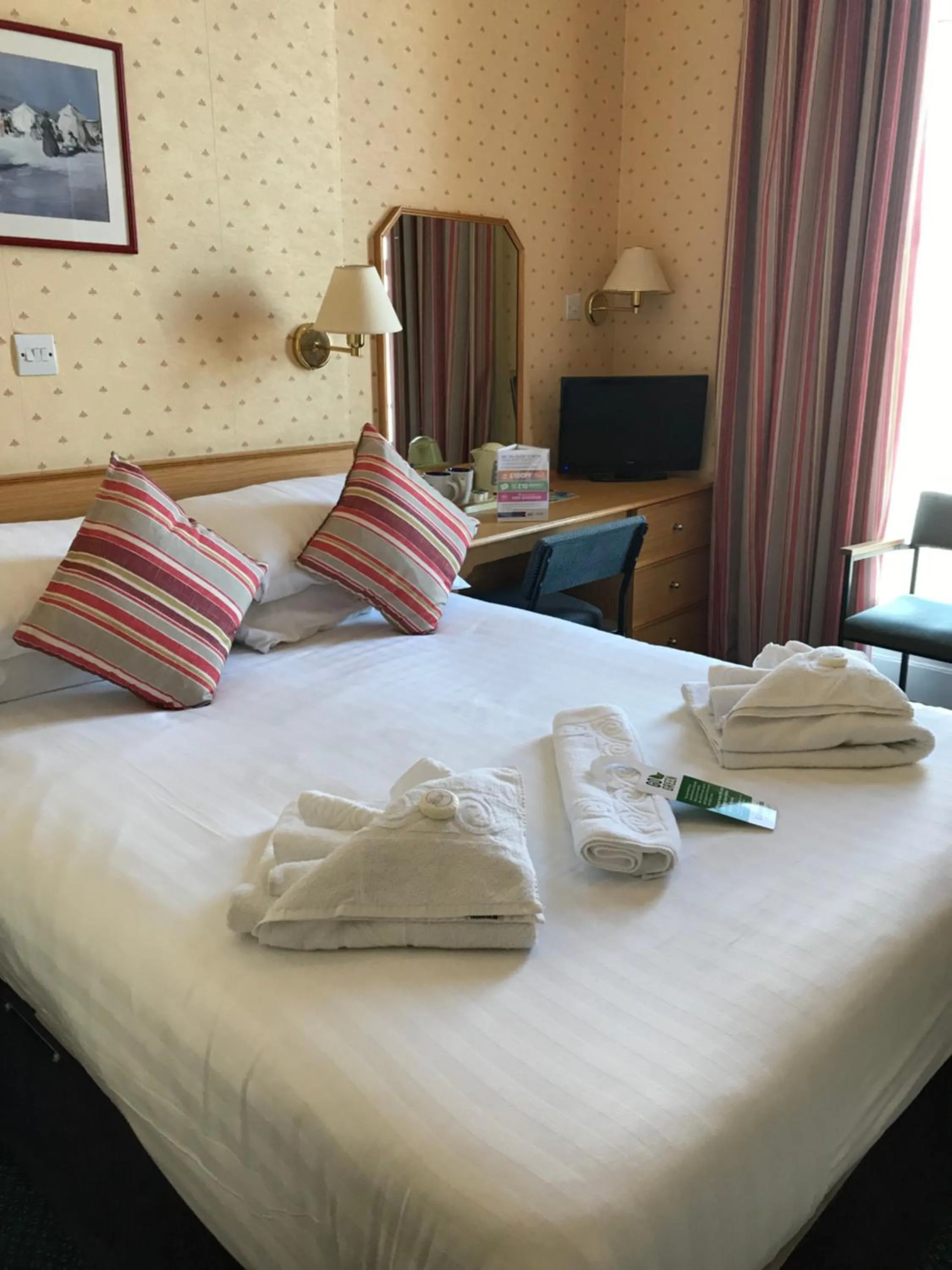 Bed in Anchor Head Hotel