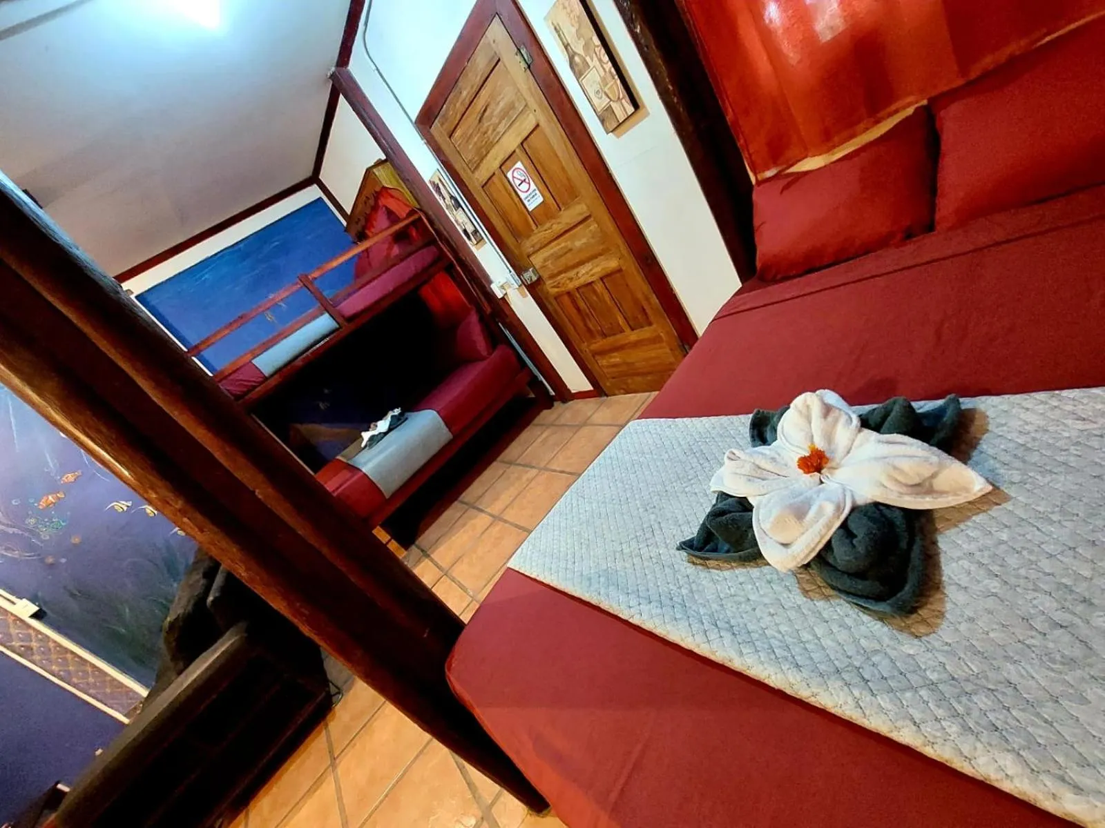 Bed in Hotel Casa Vito Beachfront