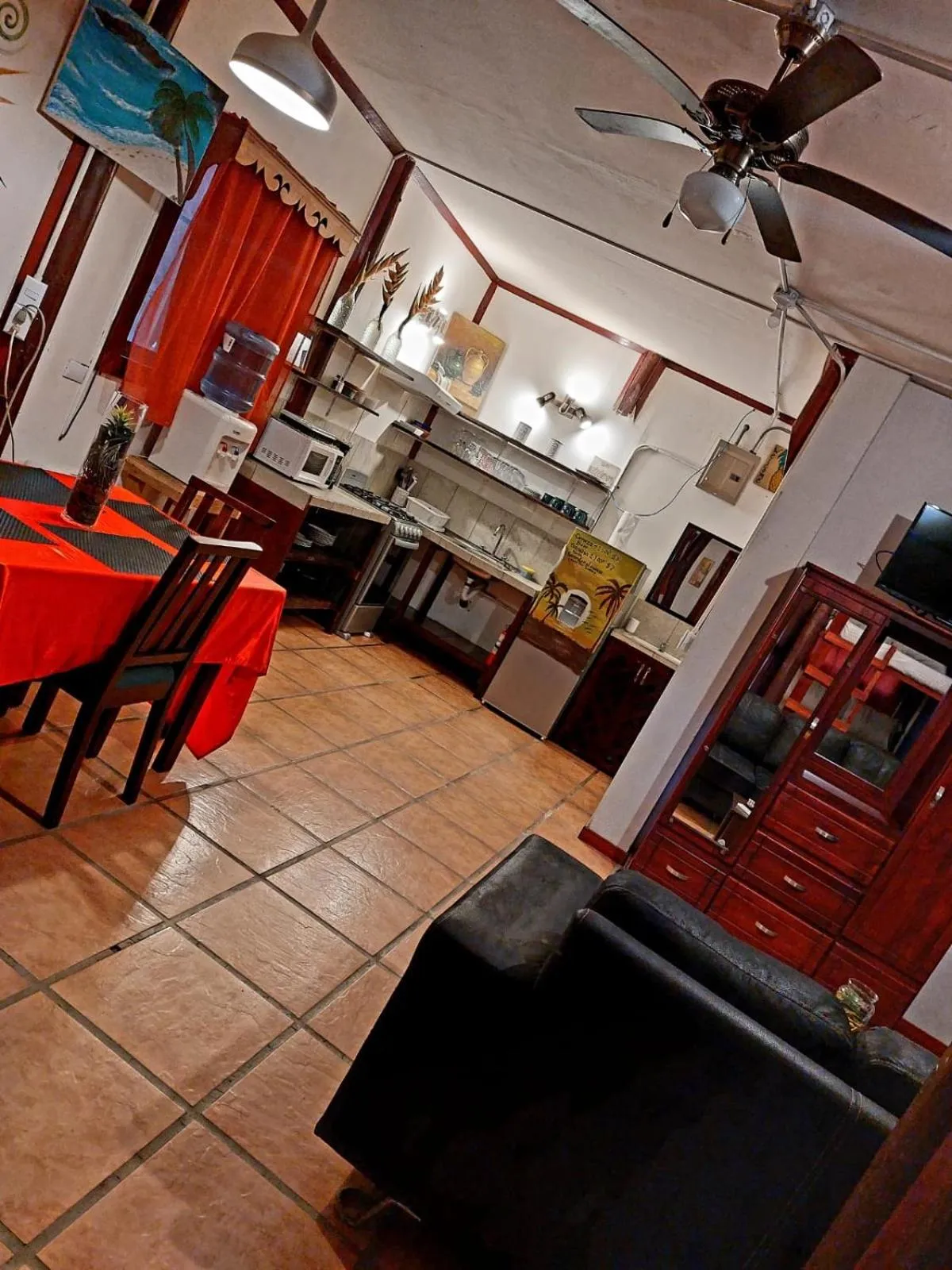 Kitchen or kitchenette in Hotel Casa Vito Beachfront