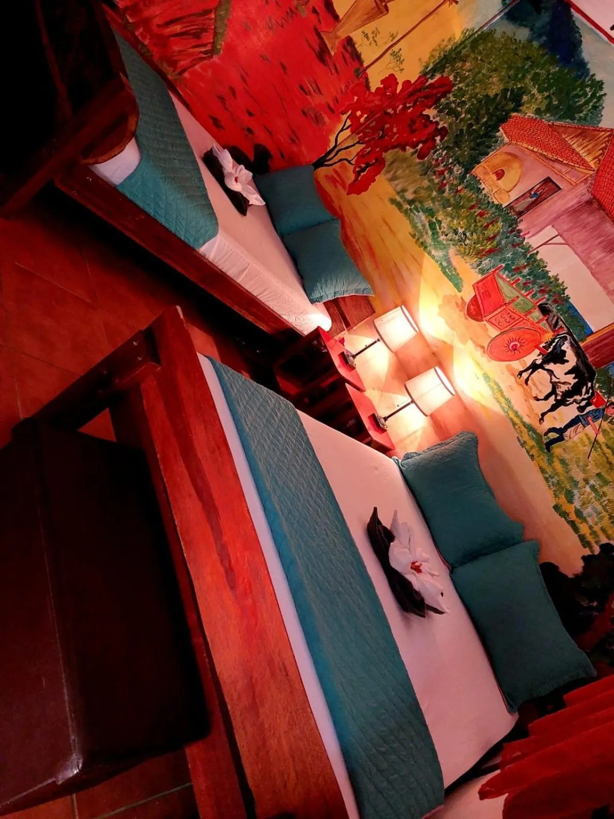 Bed in Hotel Casa Vito Beachfront