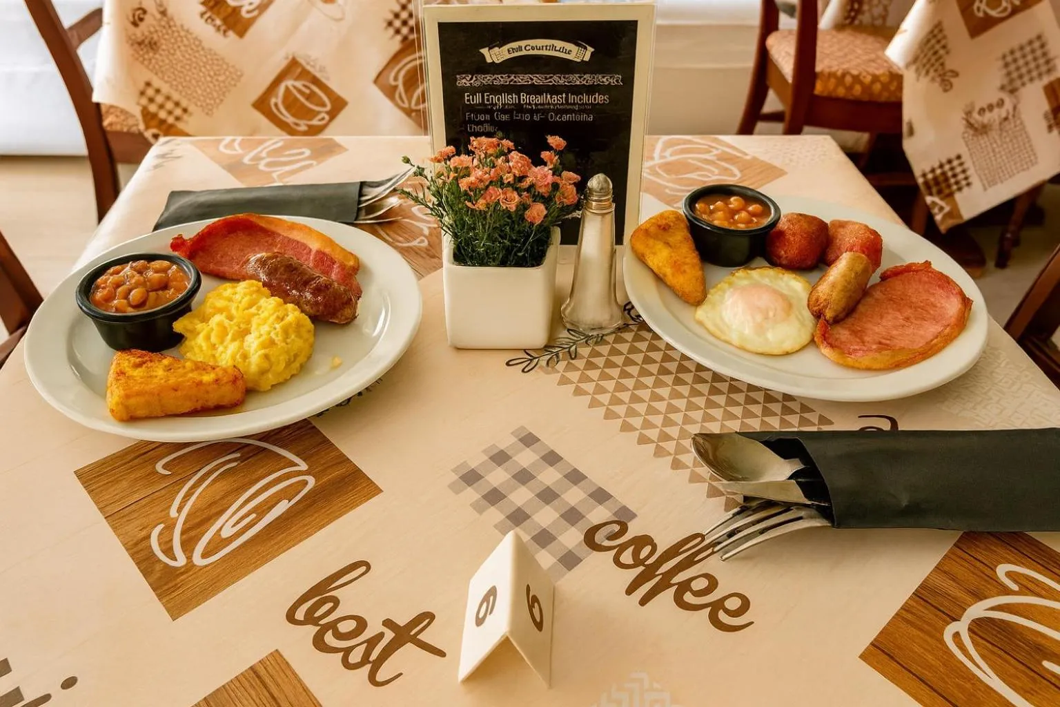 Breakfast in Cecil Court Hotel