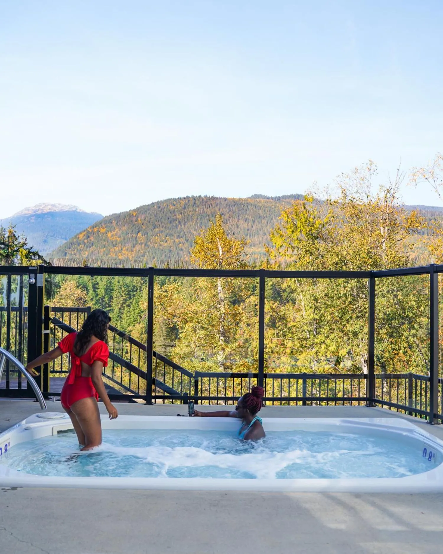 Hot Tub in Basecamp Resorts Revelstoke