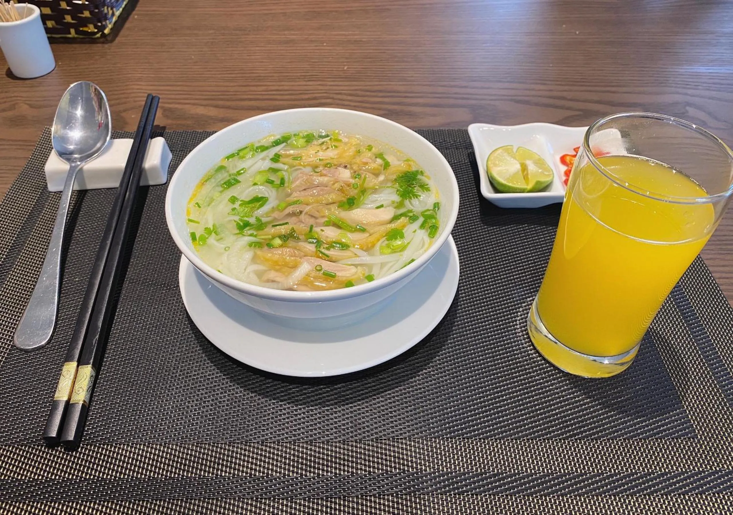 Asian breakfast in Golden Season Hotel