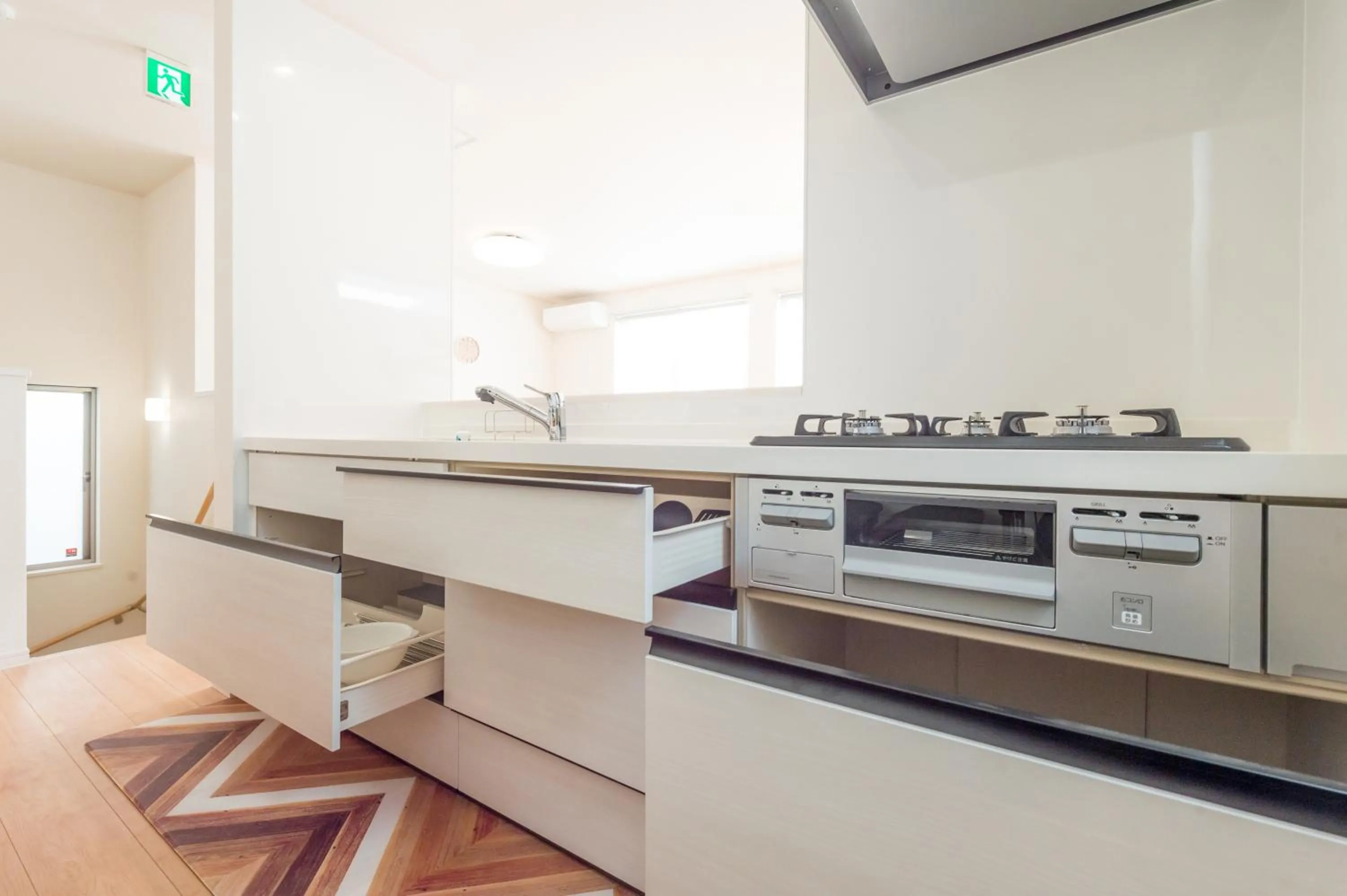 Kitchen or kitchenette in Riverside Yofuke AFP Villa