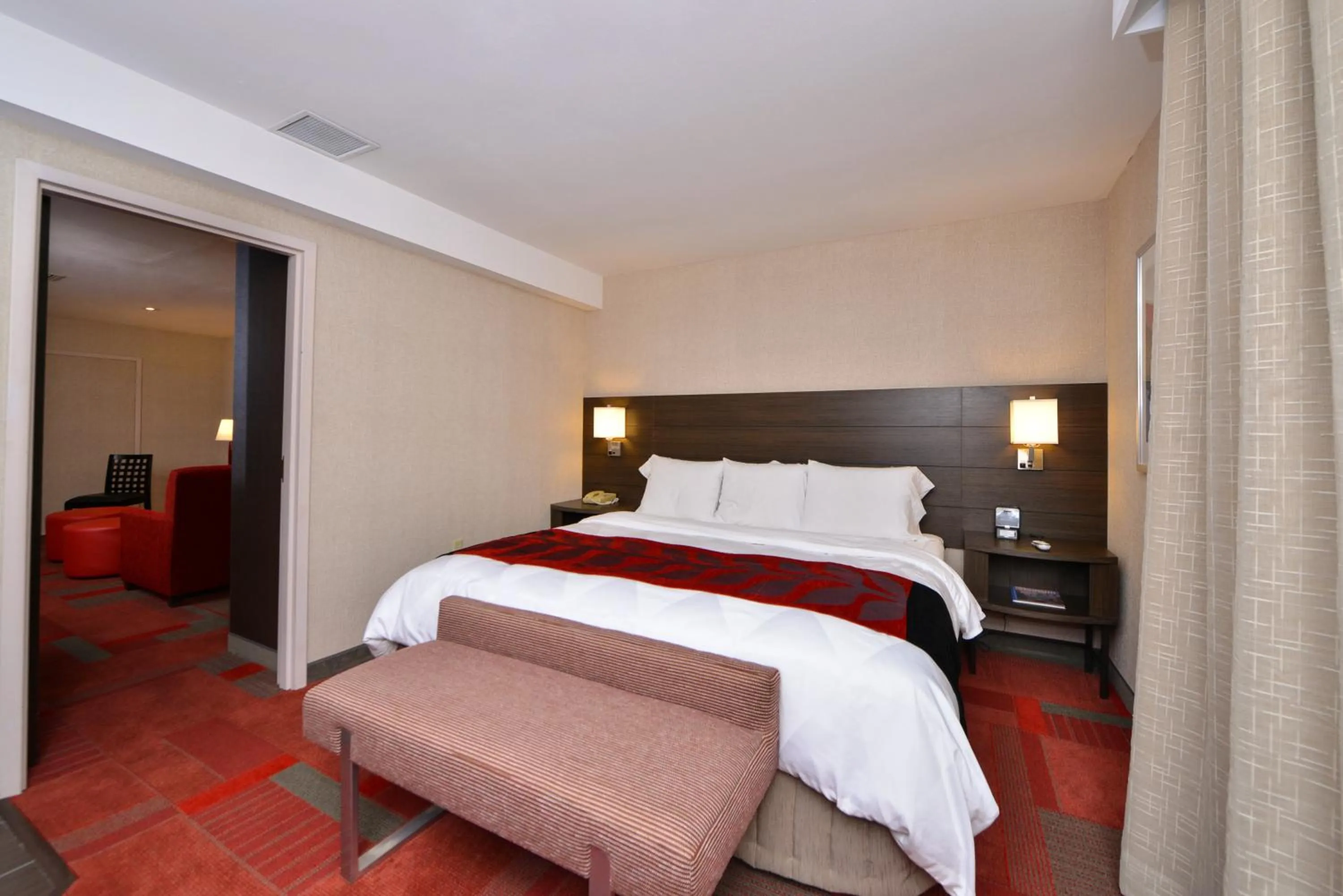 Bed in Radisson Hotel Madison