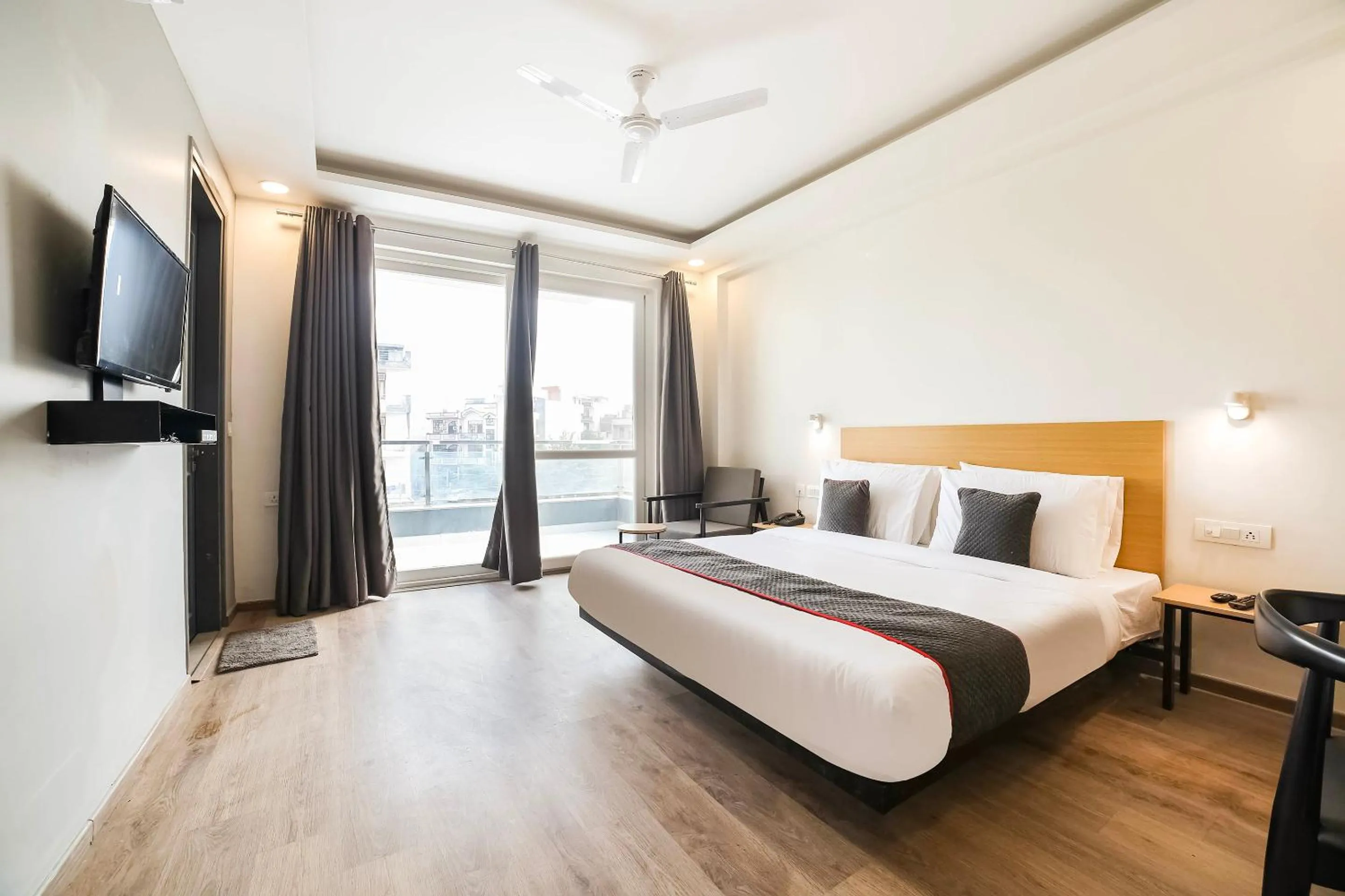 Bedroom, Bed in Townhouse Sector 46 Gurgaon Near Appu Ghar