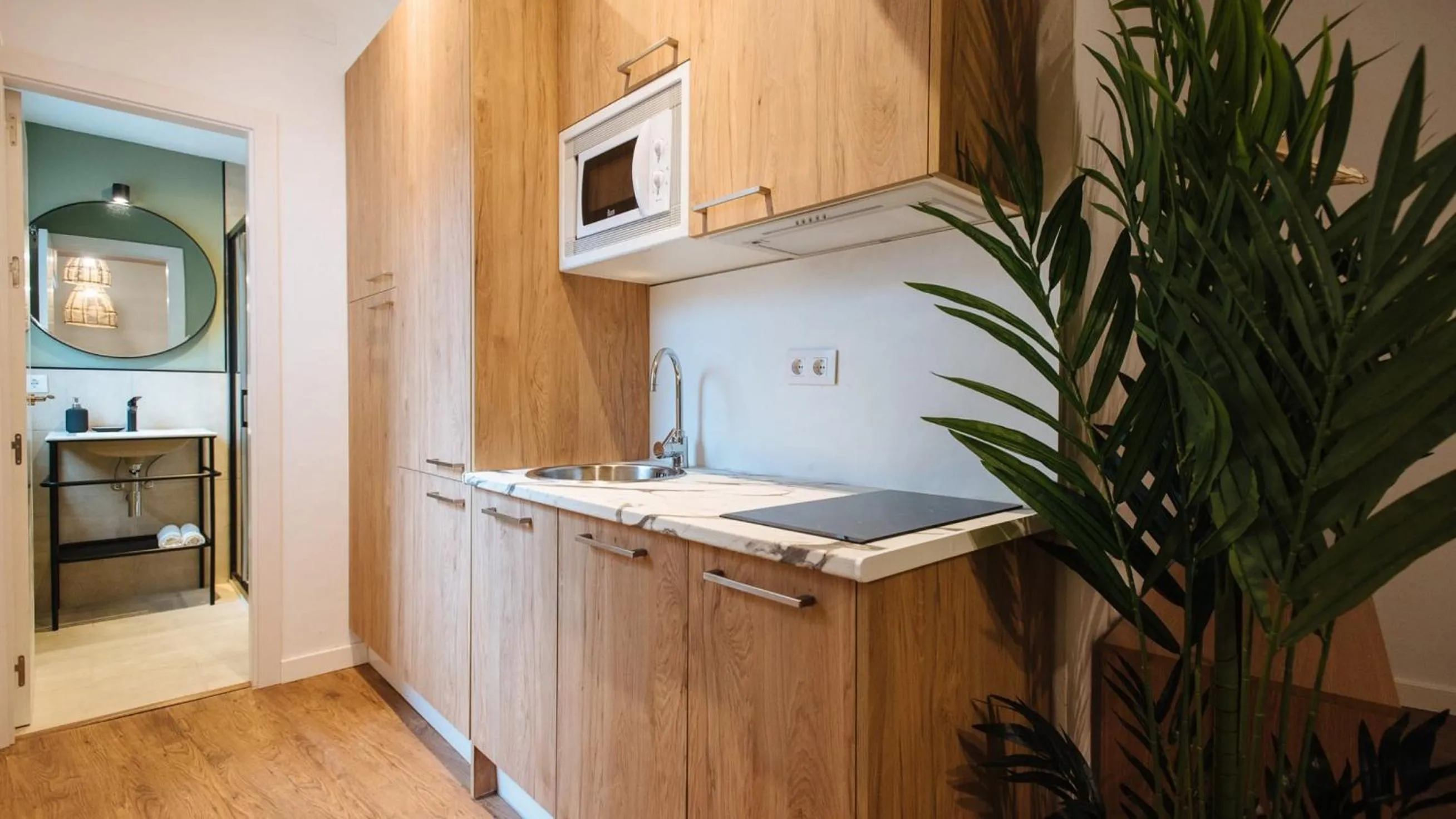 Kitchen or kitchenette in Lola de Triana Apartments