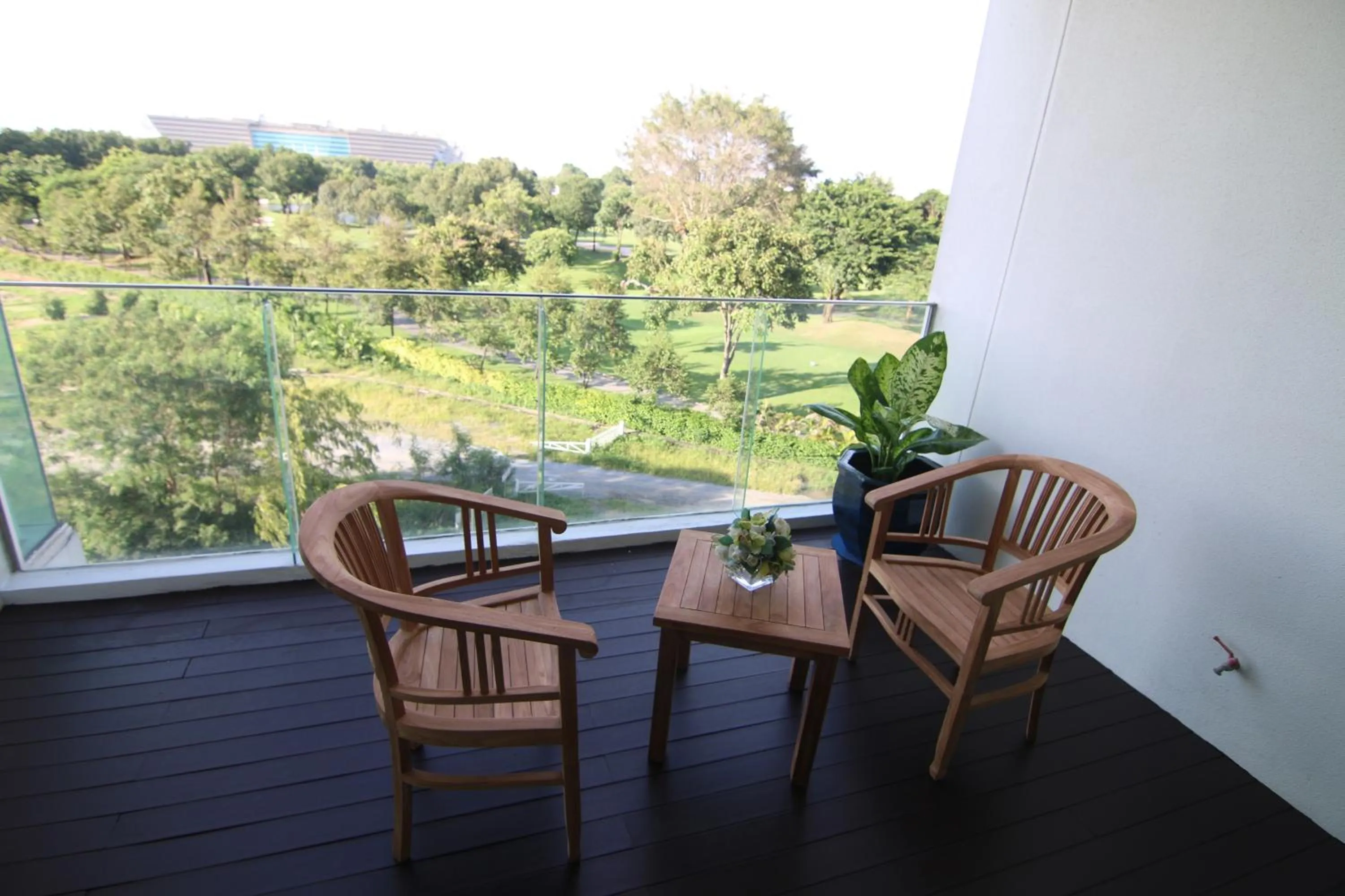 Balcony/Terrace in North Park Serviced Apartment Bangkok