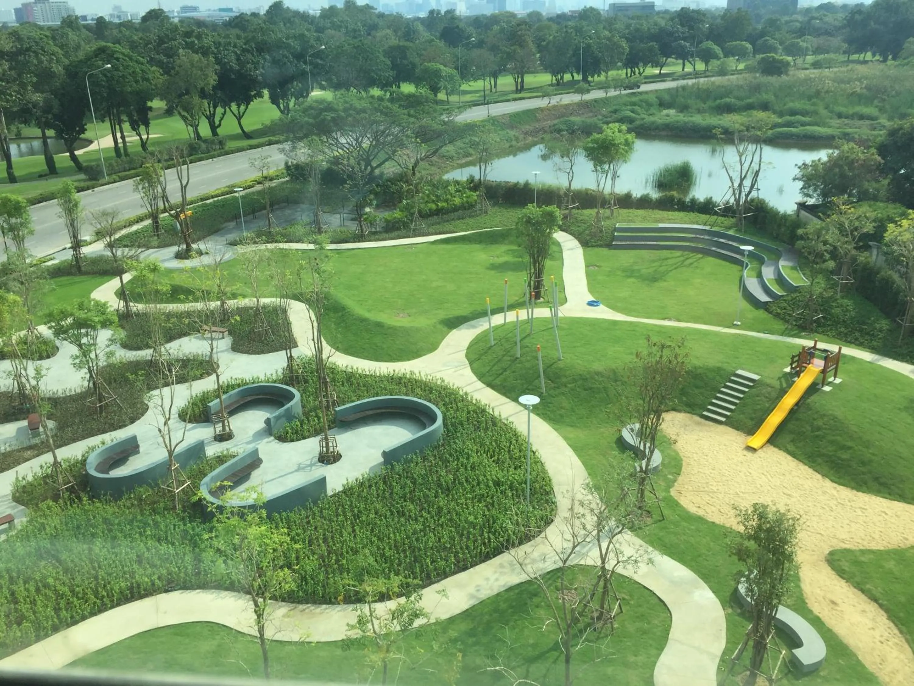Children play ground in North Park Serviced Apartment Bangkok