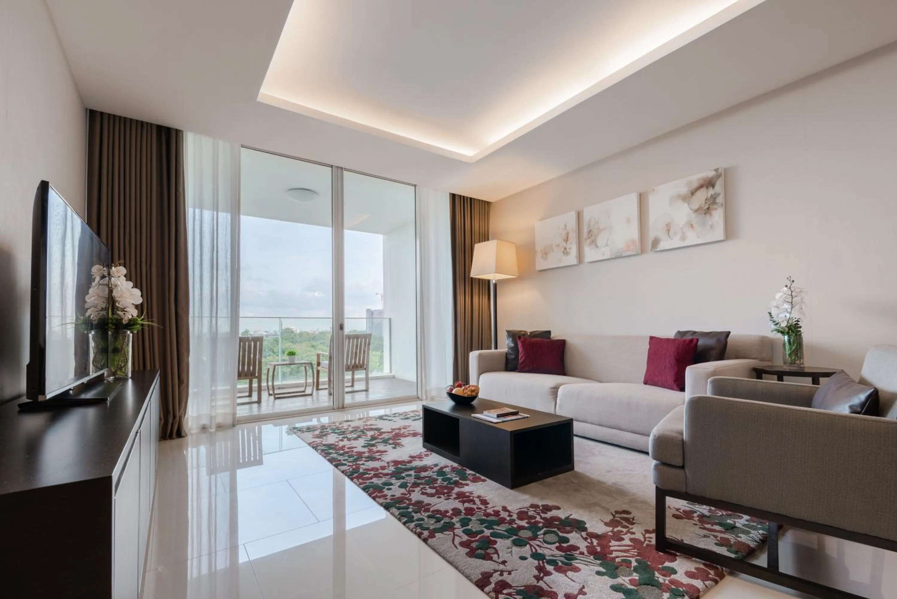 Living room in North Park Serviced Apartment Bangkok