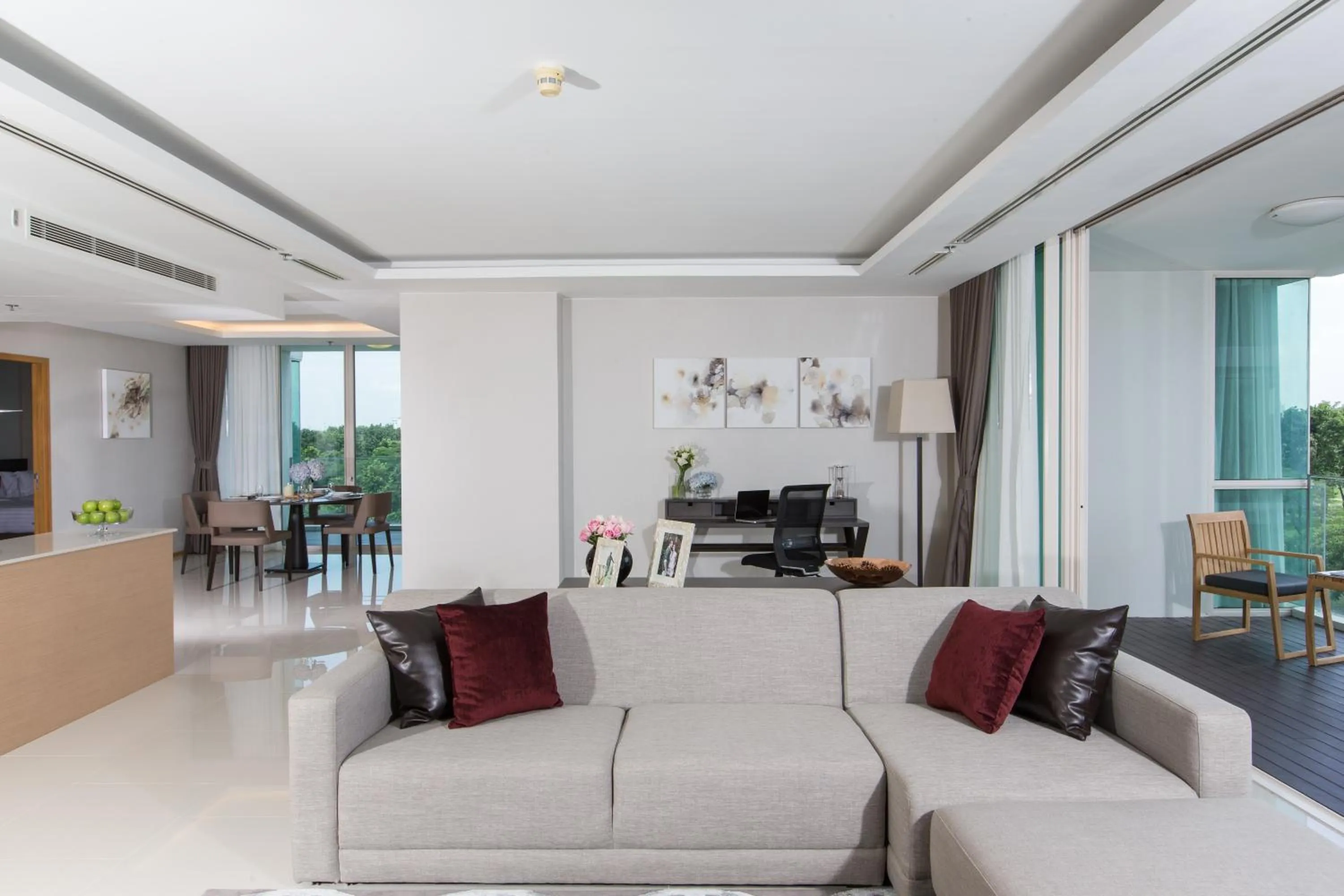 Living room in North Park Serviced Apartment Bangkok