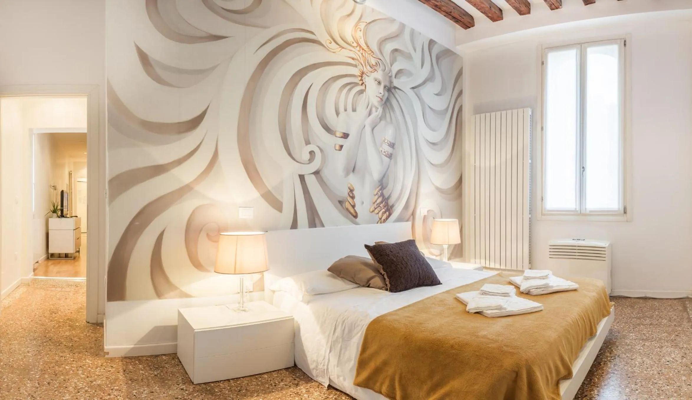 Bedroom, Bed in San Polo Design Apartments by Wonderful Italy